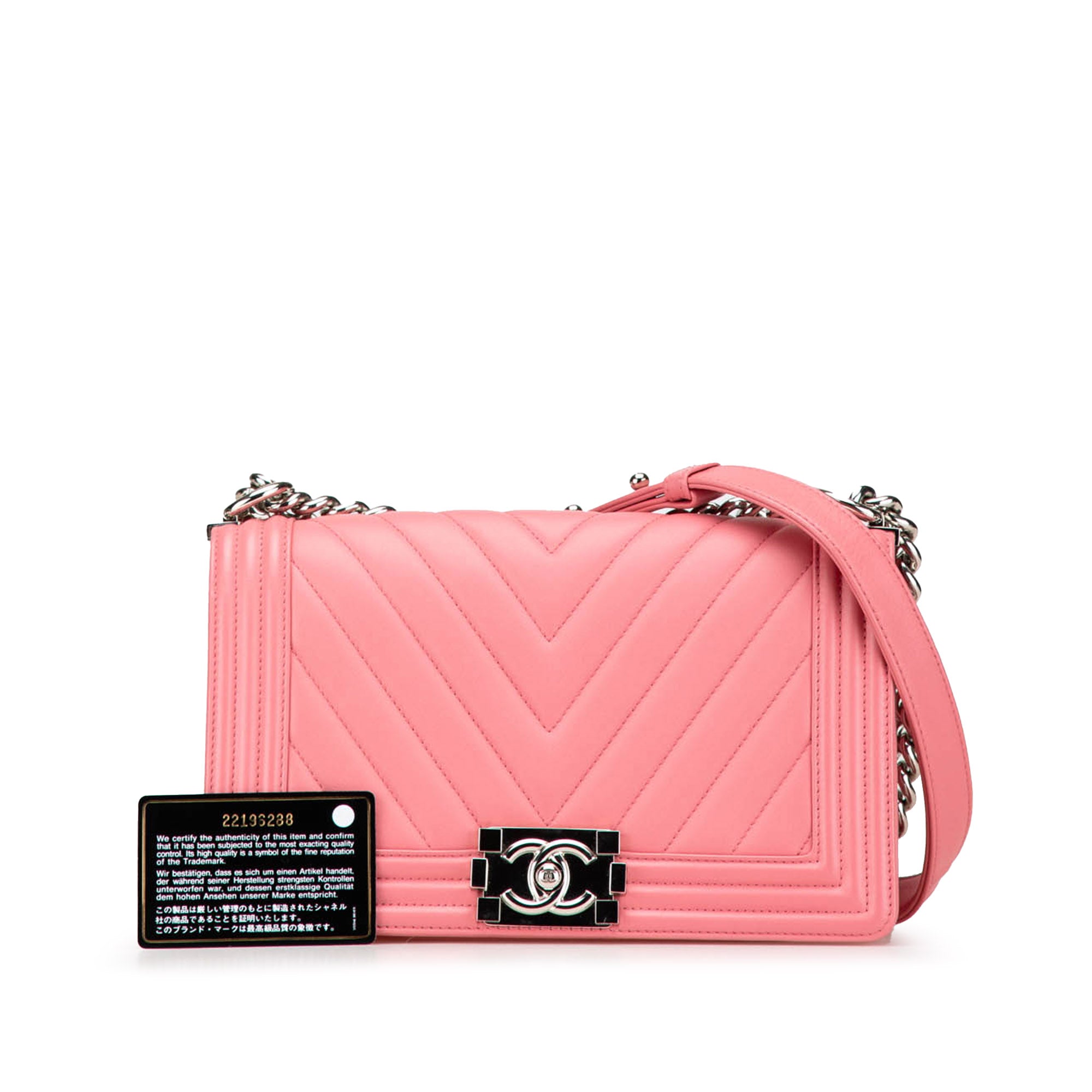 Chanel Old Medium Chevron Lambskin Boy Flap - image 8