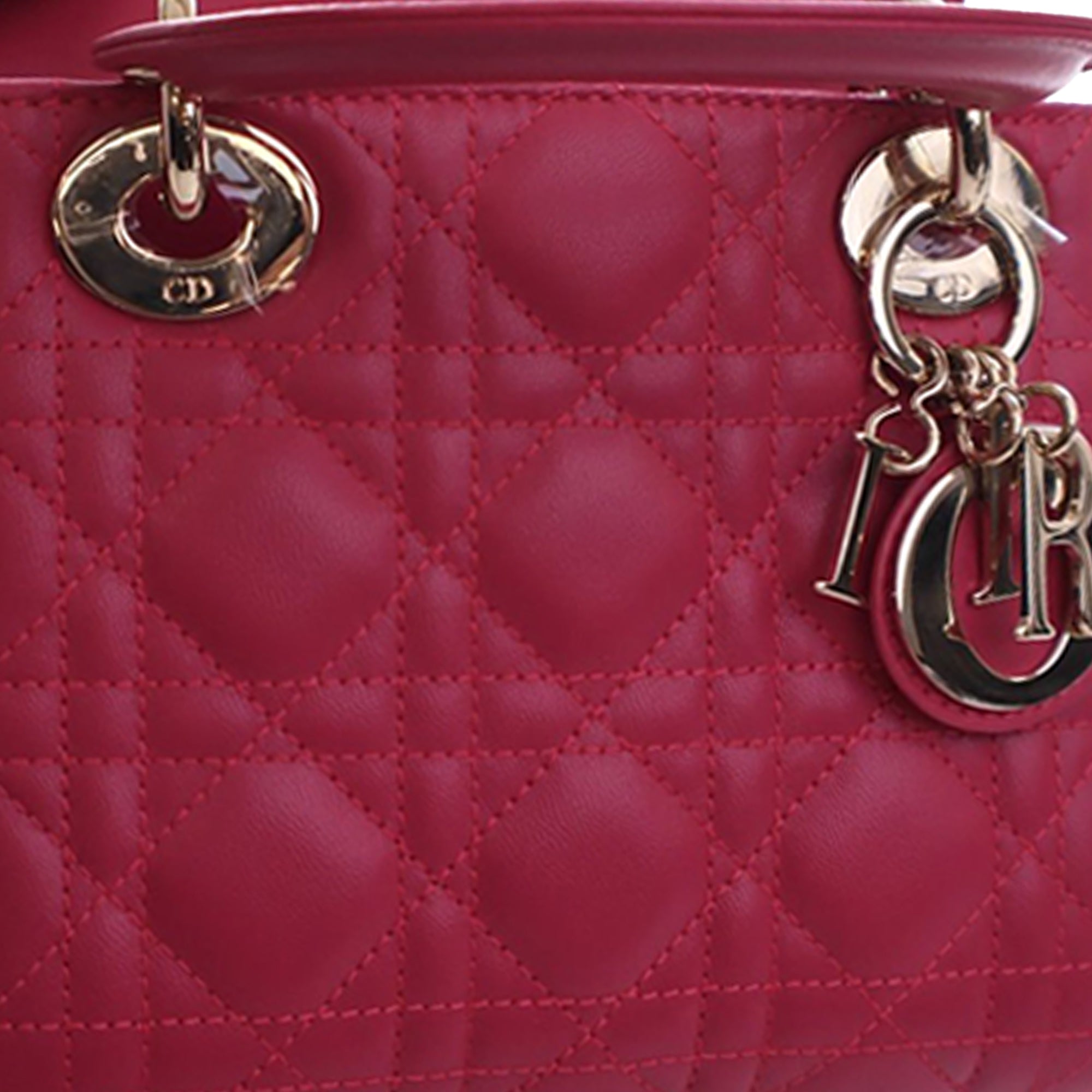 Dior Mini Lambskin Cannage Lady Dior - image 10