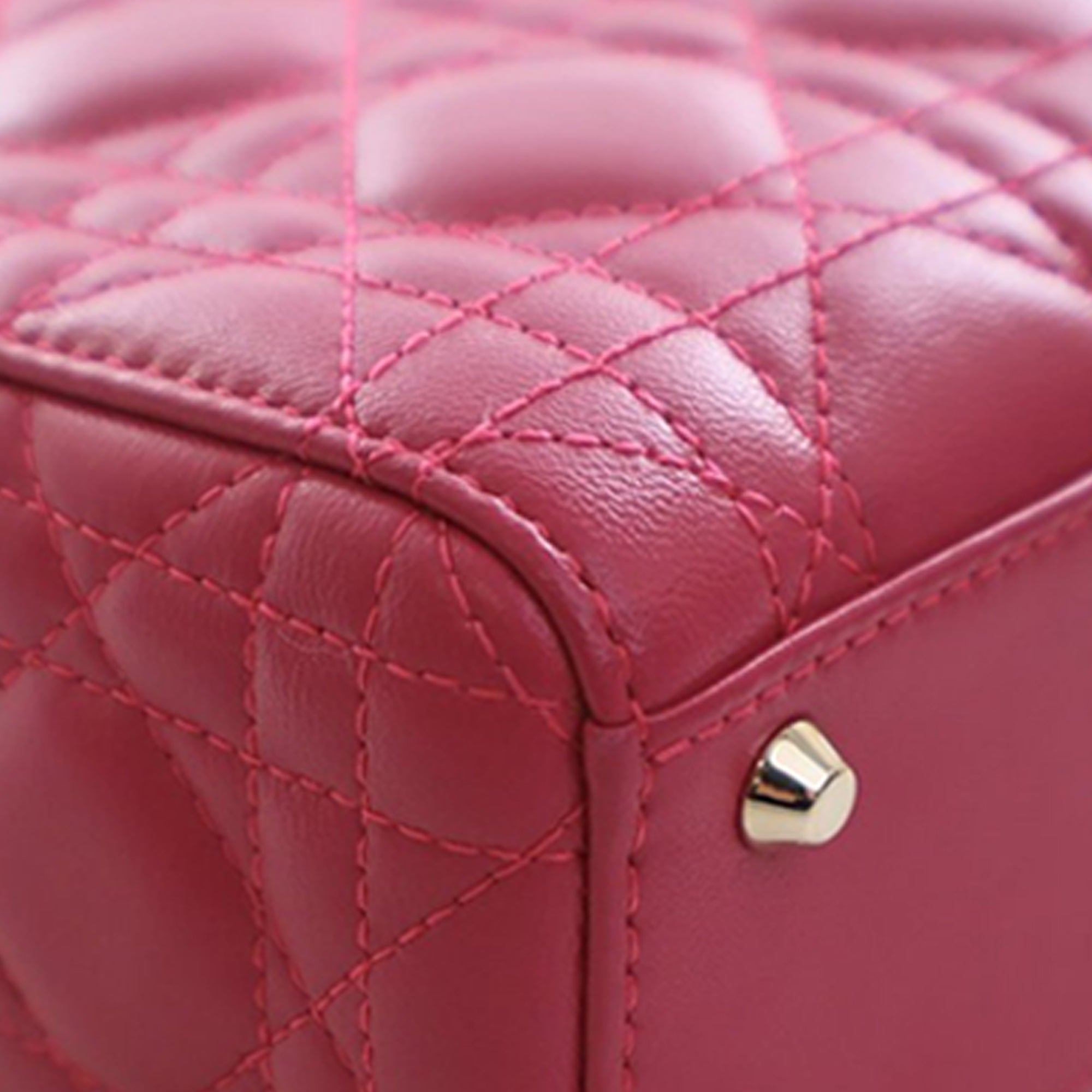 Dior Mini Lambskin Cannage Lady Dior - image 12