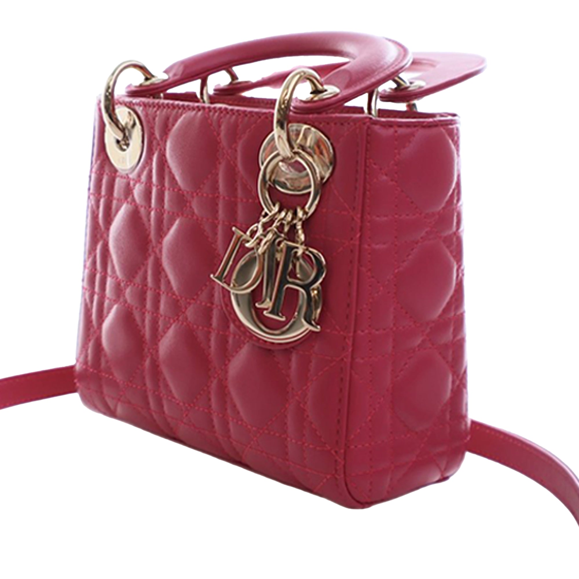 Dior Mini Lambskin Cannage Lady Dior - image 2