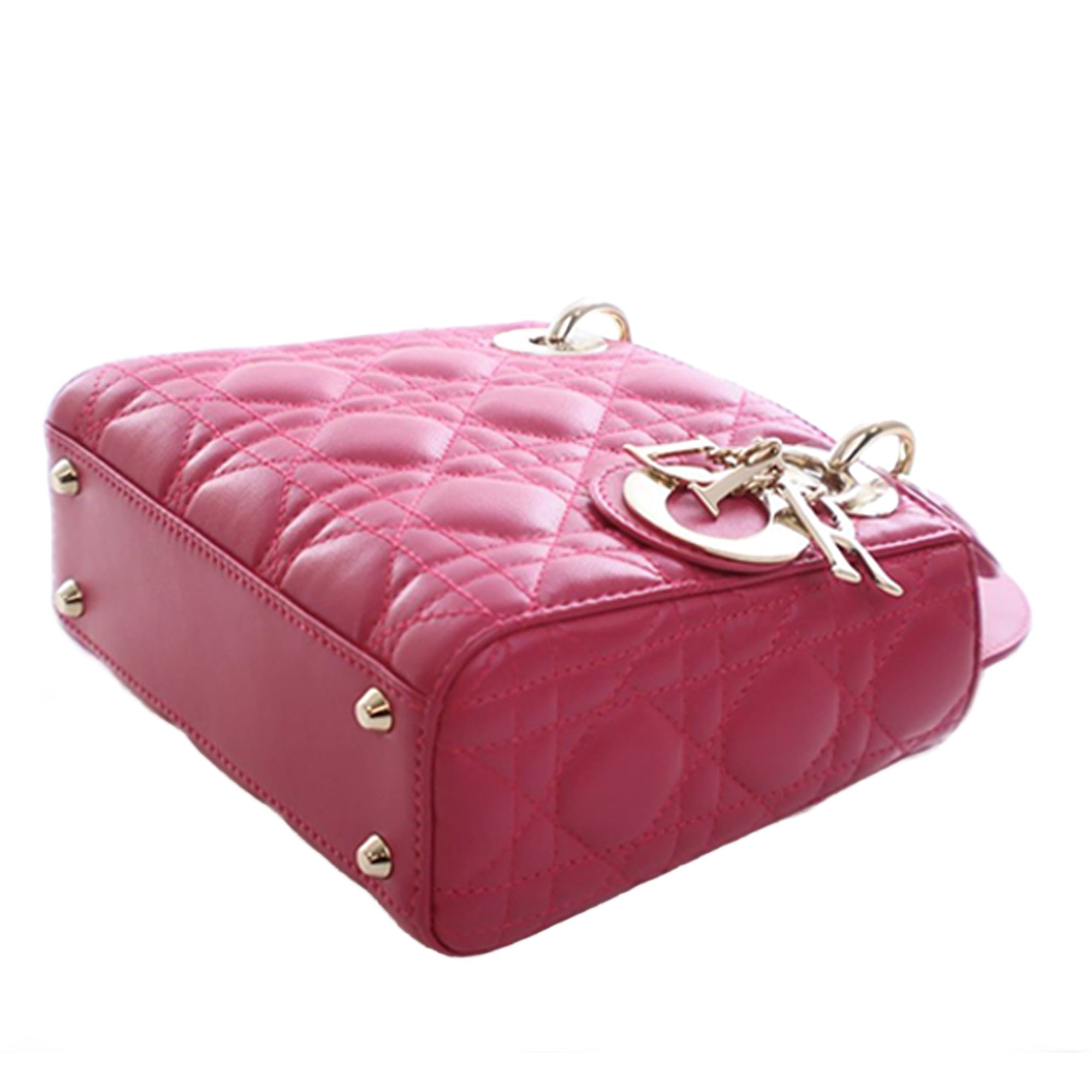 Dior Mini Lambskin Cannage Lady Dior - image 6