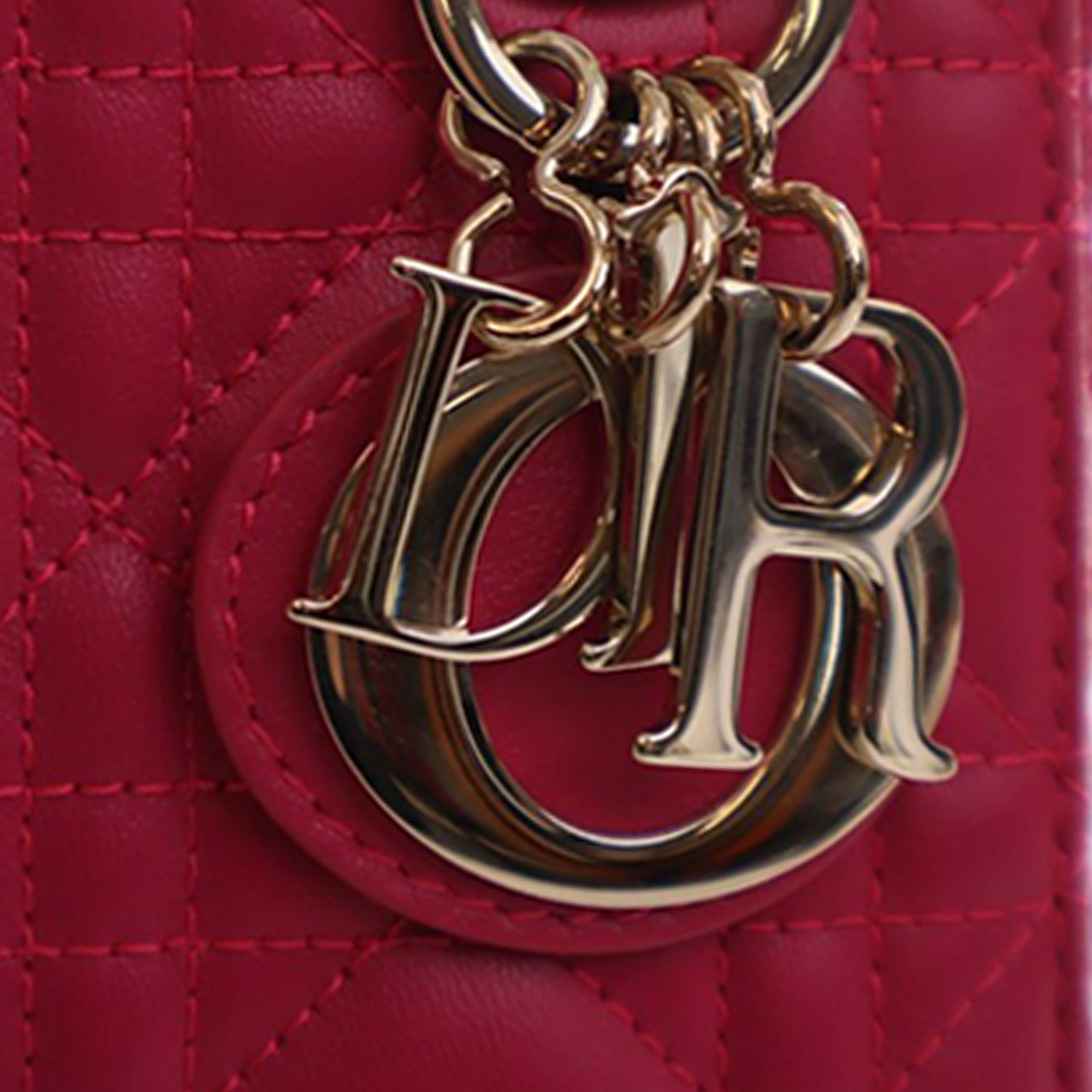 Dior Mini Lambskin Cannage Lady Dior - image 8