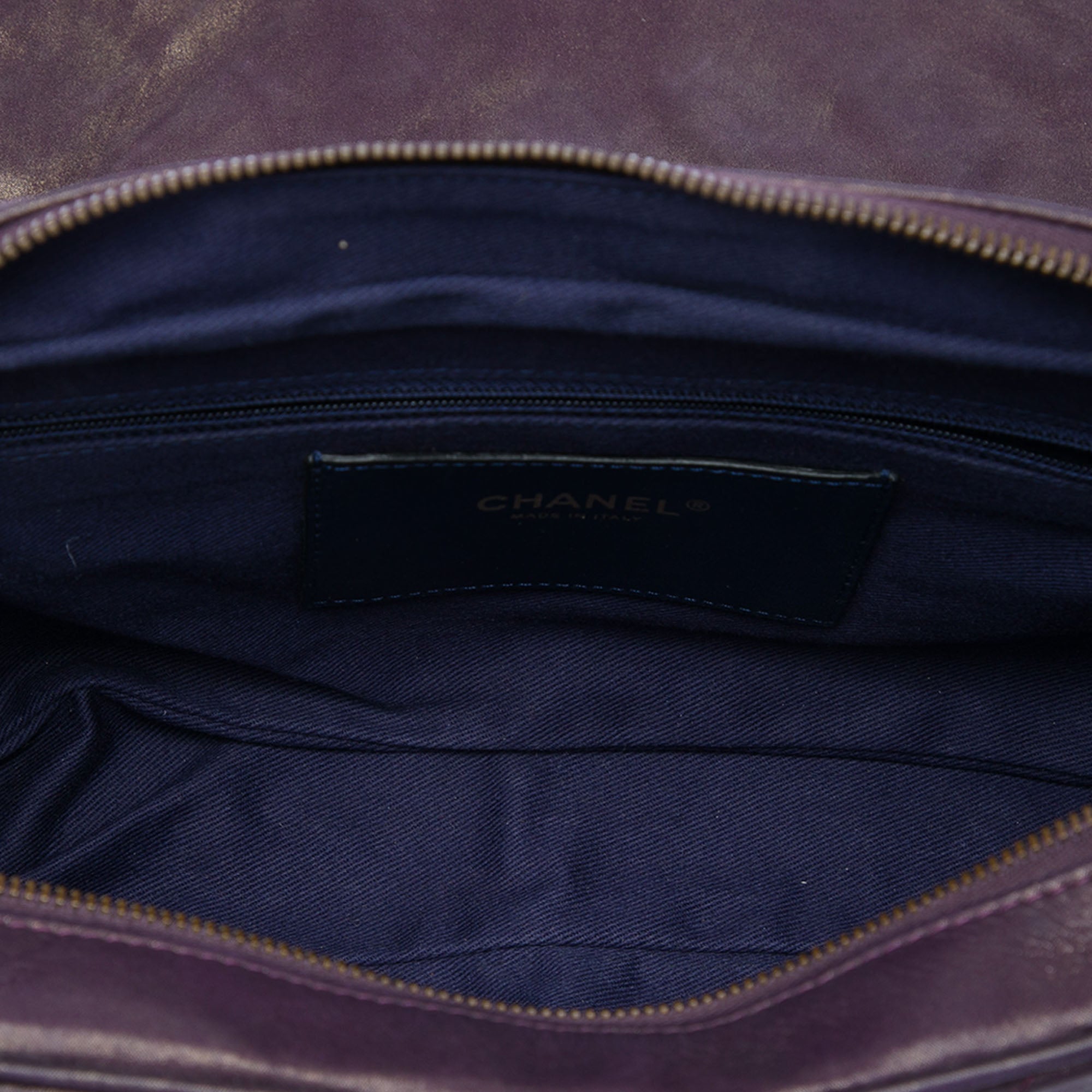 Chanel Large Quilted Iridescent Calfskin Shiva Flap - image 4