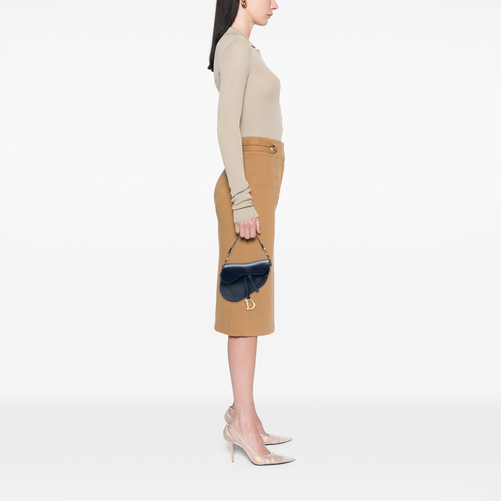 Dior Leather Saddle Bag - image 7