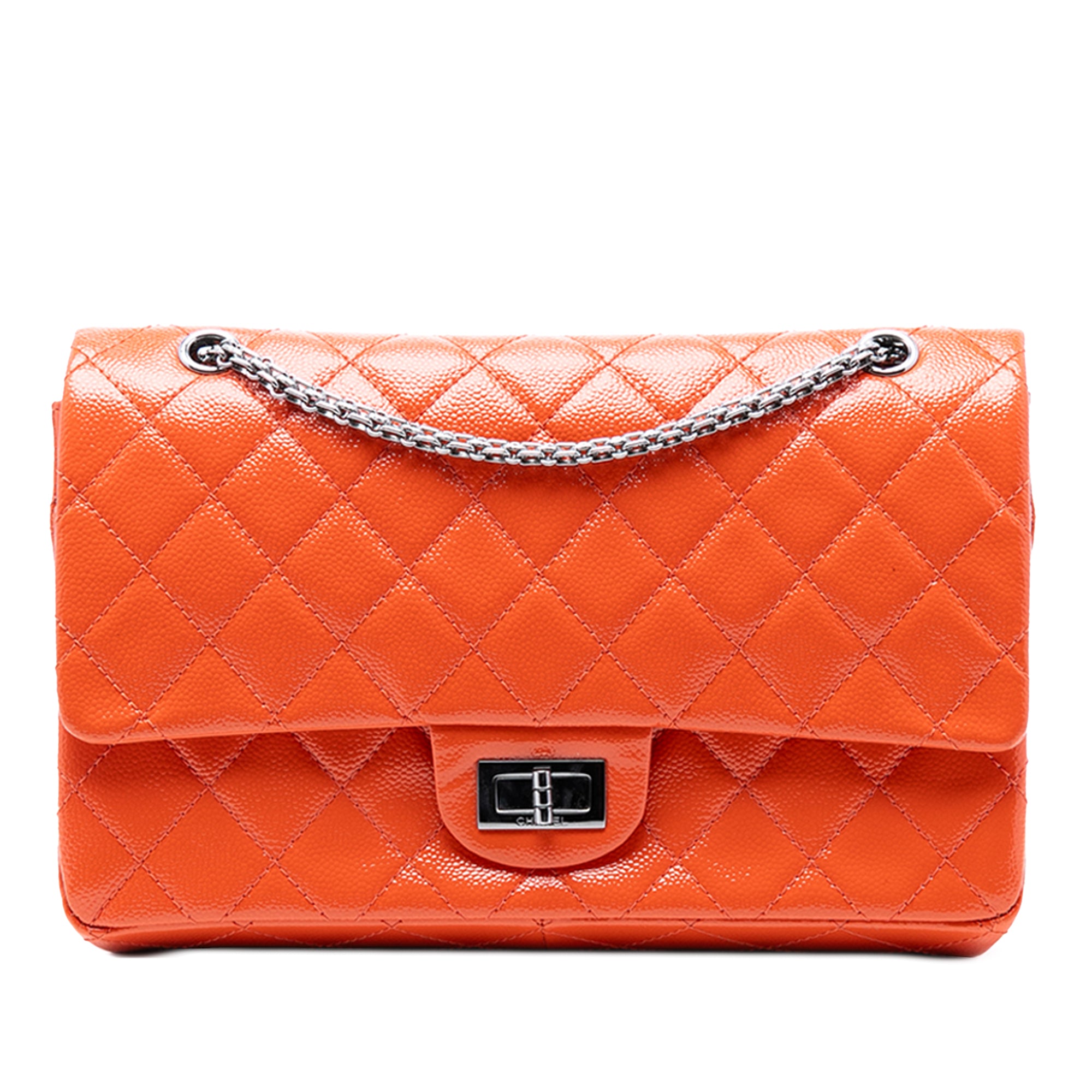 Chanel Quilted Patent Caviar Reissue 2.55 Double Flap 227 - image 1