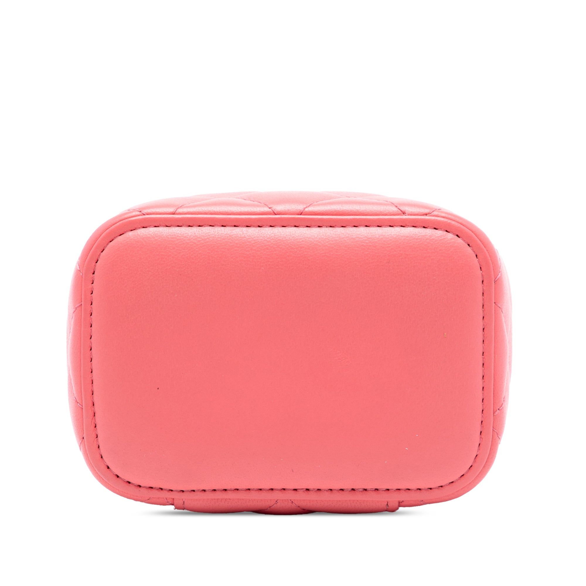Chanel Mini Quilted Lambskin Pearl Crush Vanity Case With Chain - image 3