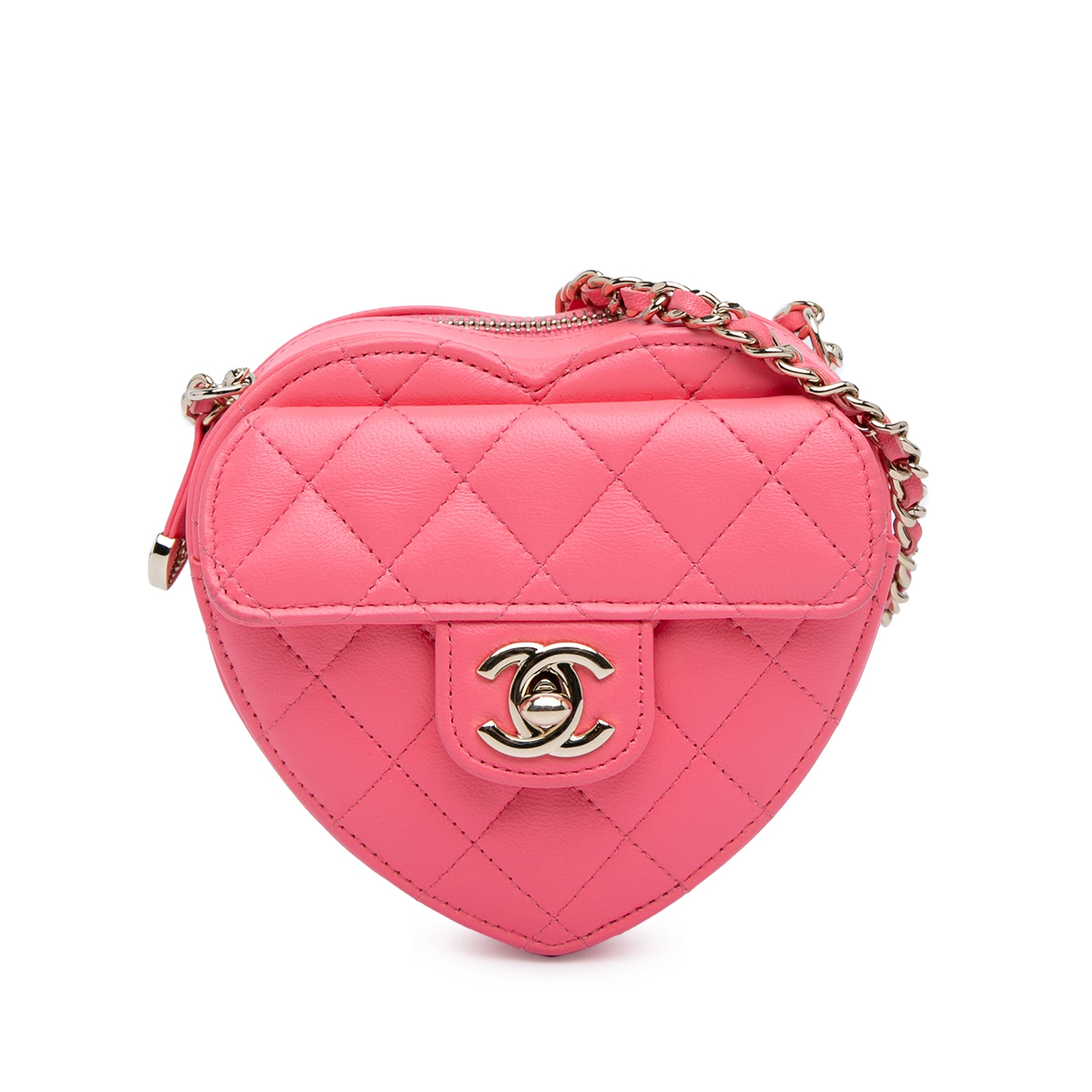 Chanel Mini Lambskin CC in Love Heart Crossbody - image 1