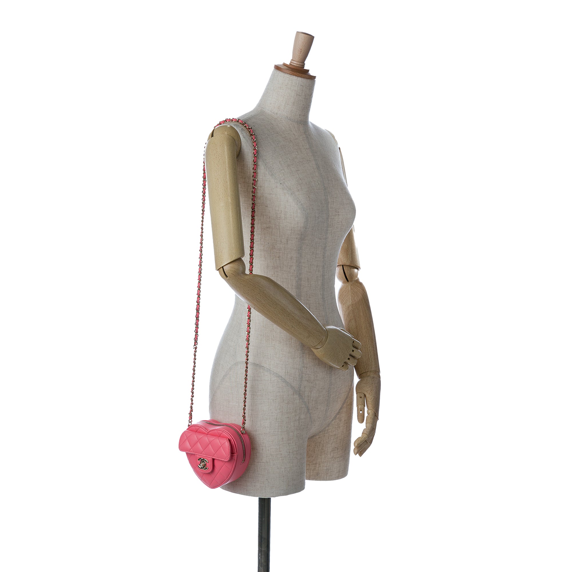 Chanel Mini Lambskin CC in Love Heart Crossbody - image 10