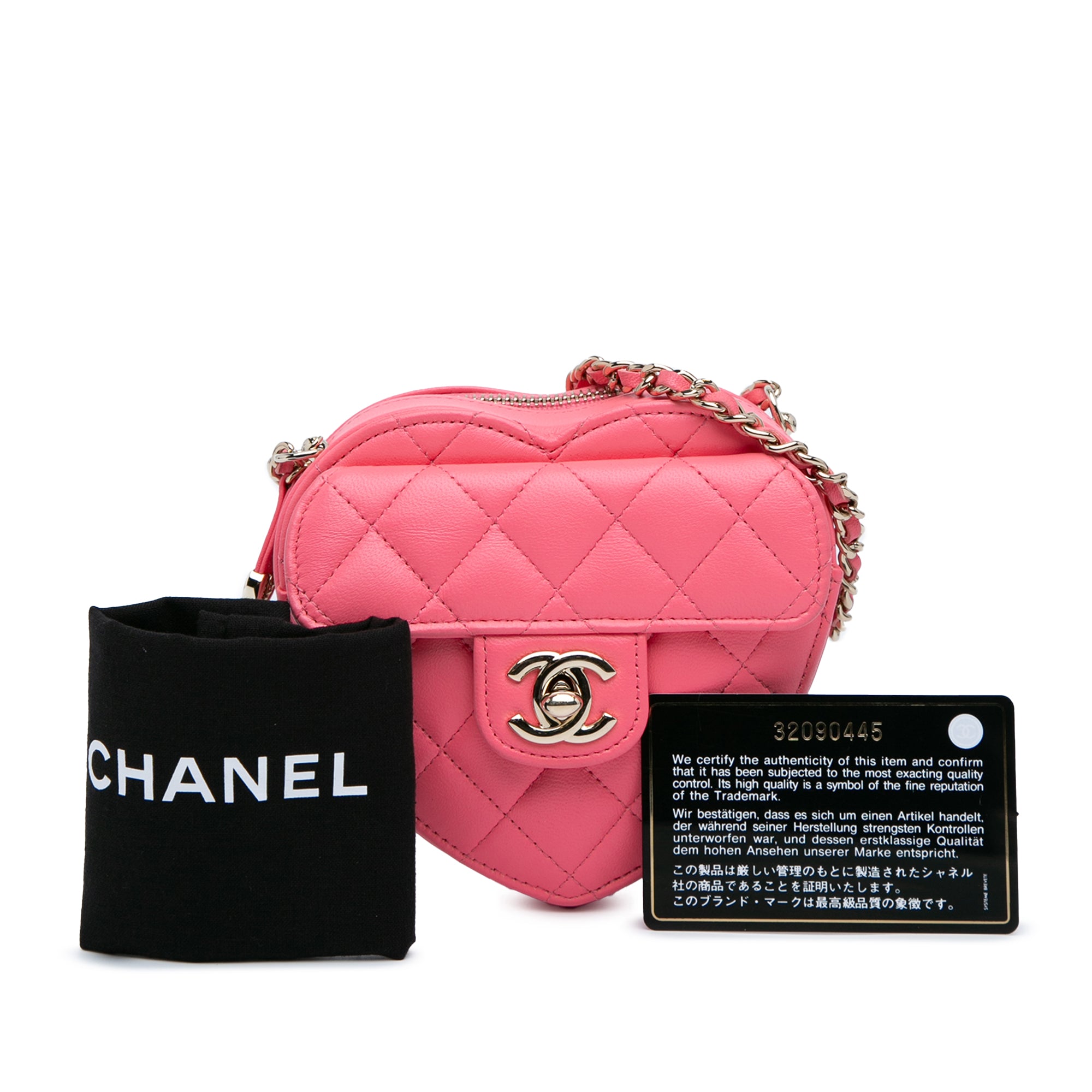 Chanel Mini Lambskin CC in Love Heart Crossbody - image 11