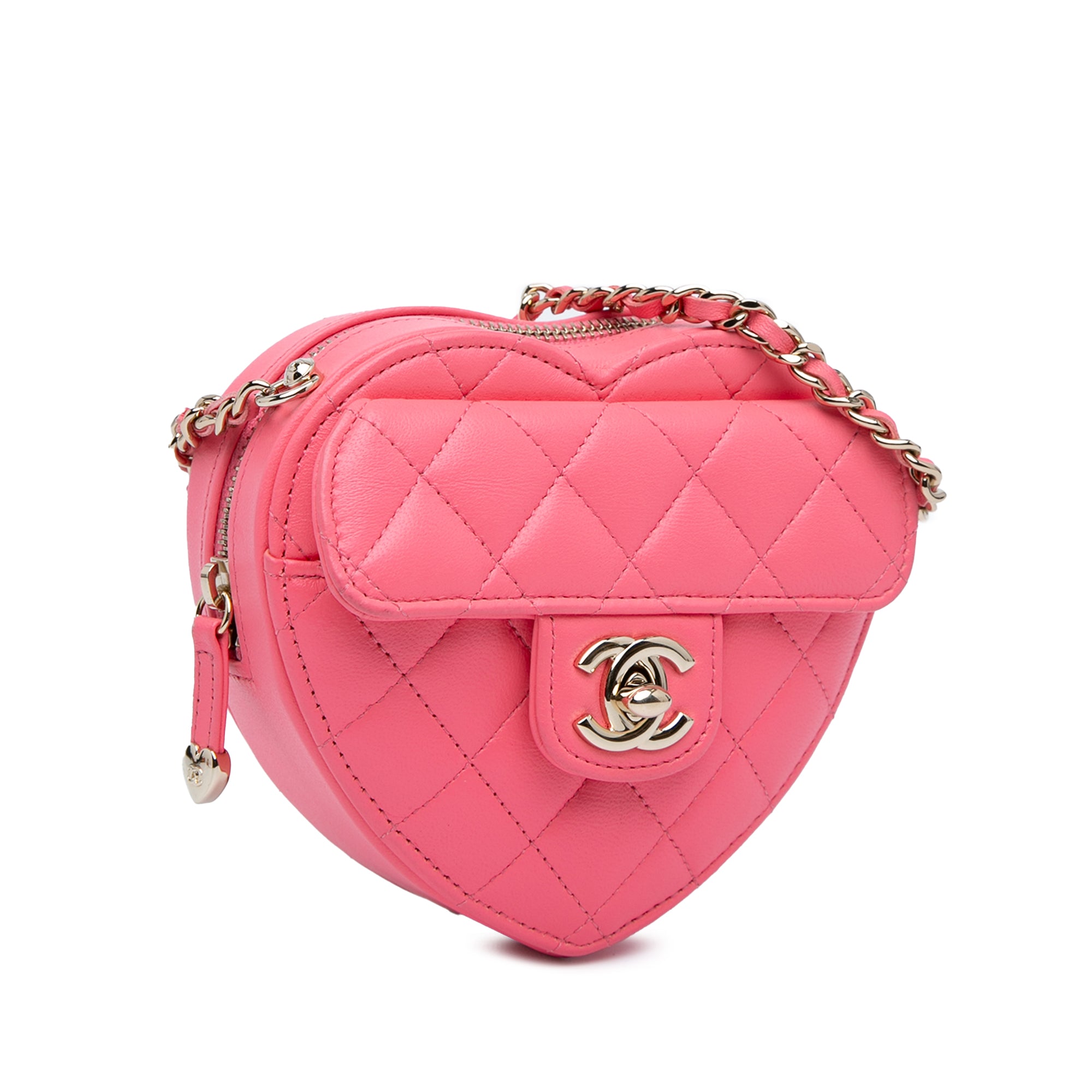 Chanel Mini Lambskin CC in Love Heart Crossbody - image 2