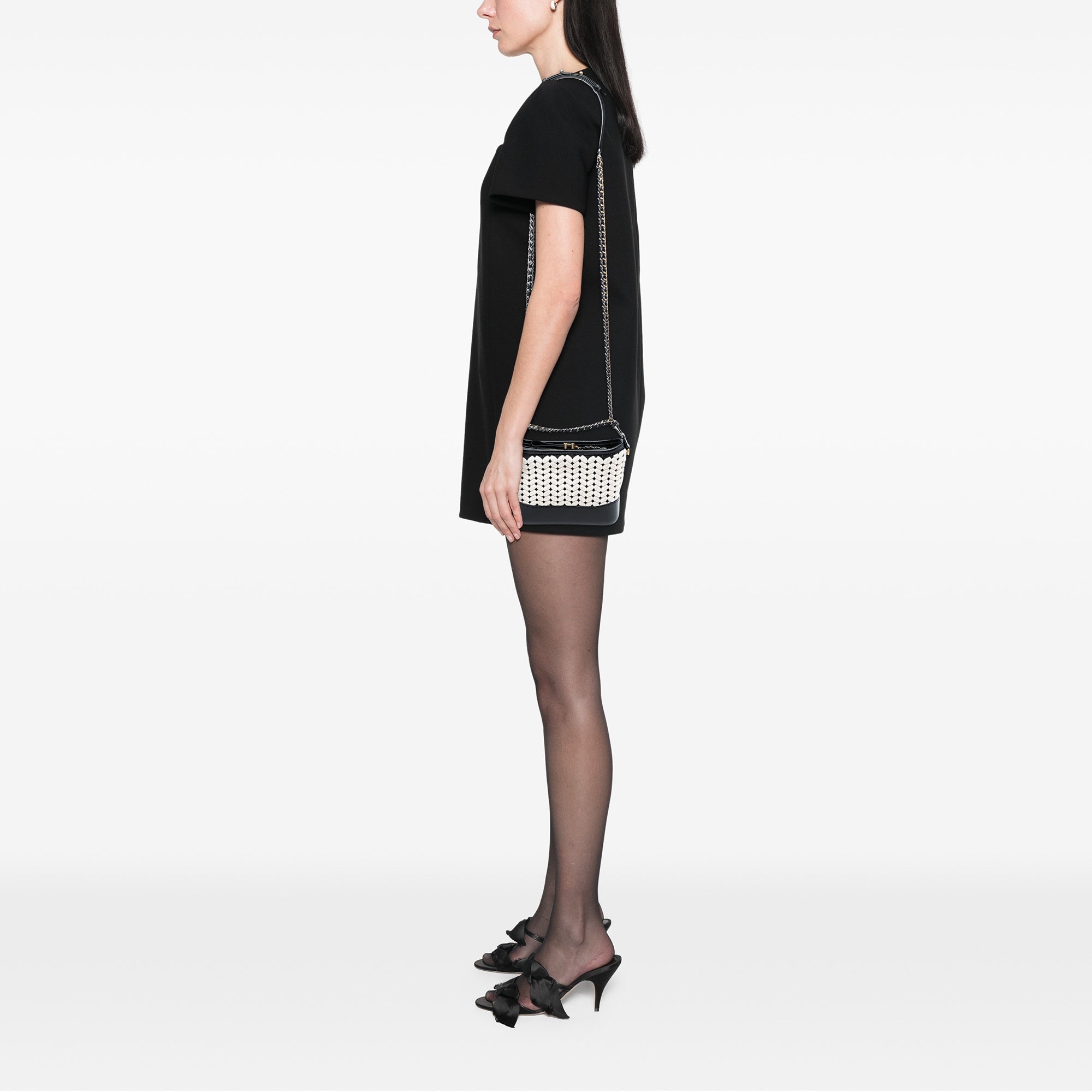Chanel Small Knit and Calfskin Gabrielle Hobo - image 7