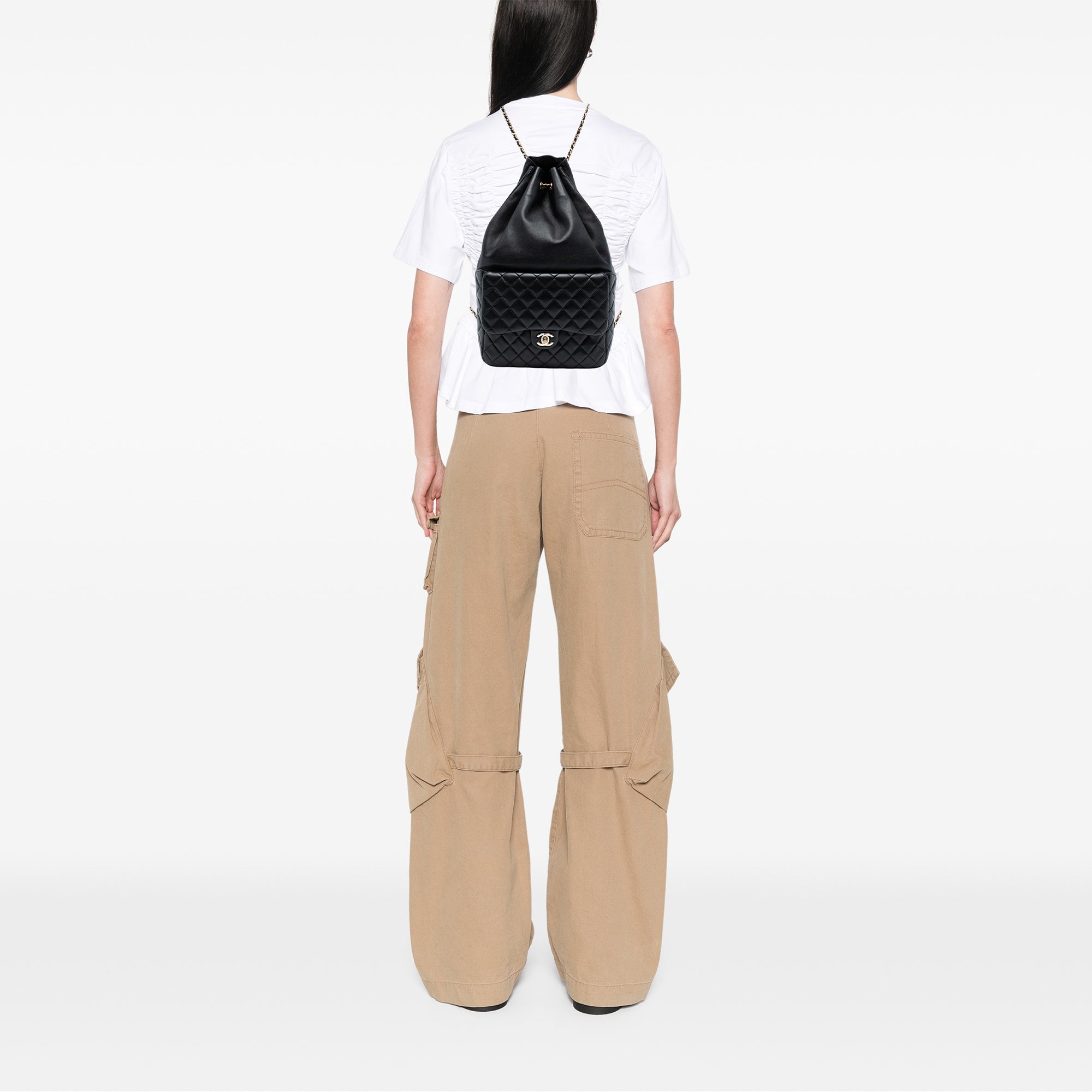 Chanel Large Quilted Lambskin In Seoul Backpack - image 7