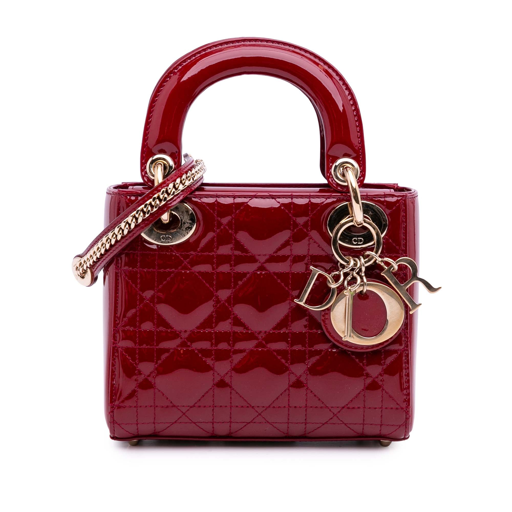 Dior Mini Patent Cannage Lady Dior - image 1