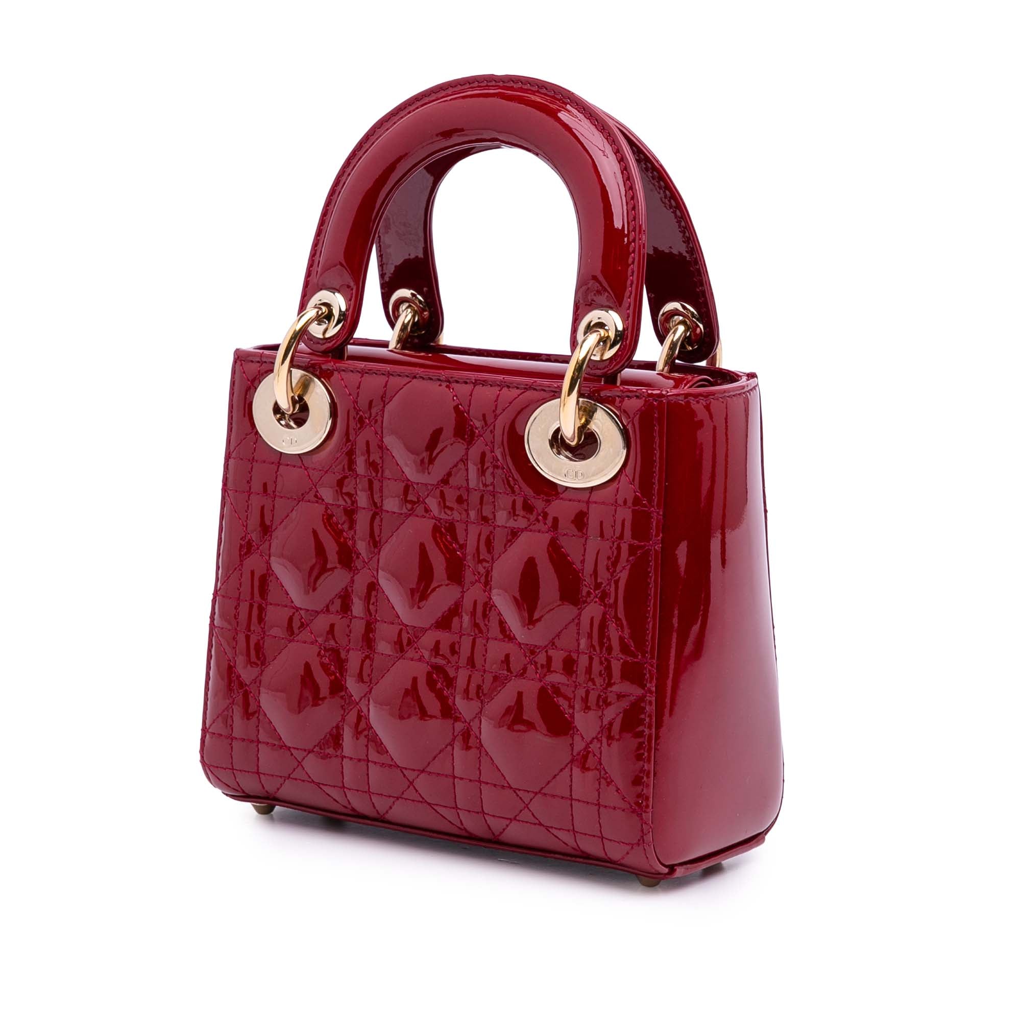 Dior Mini Patent Cannage Lady Dior - image 2