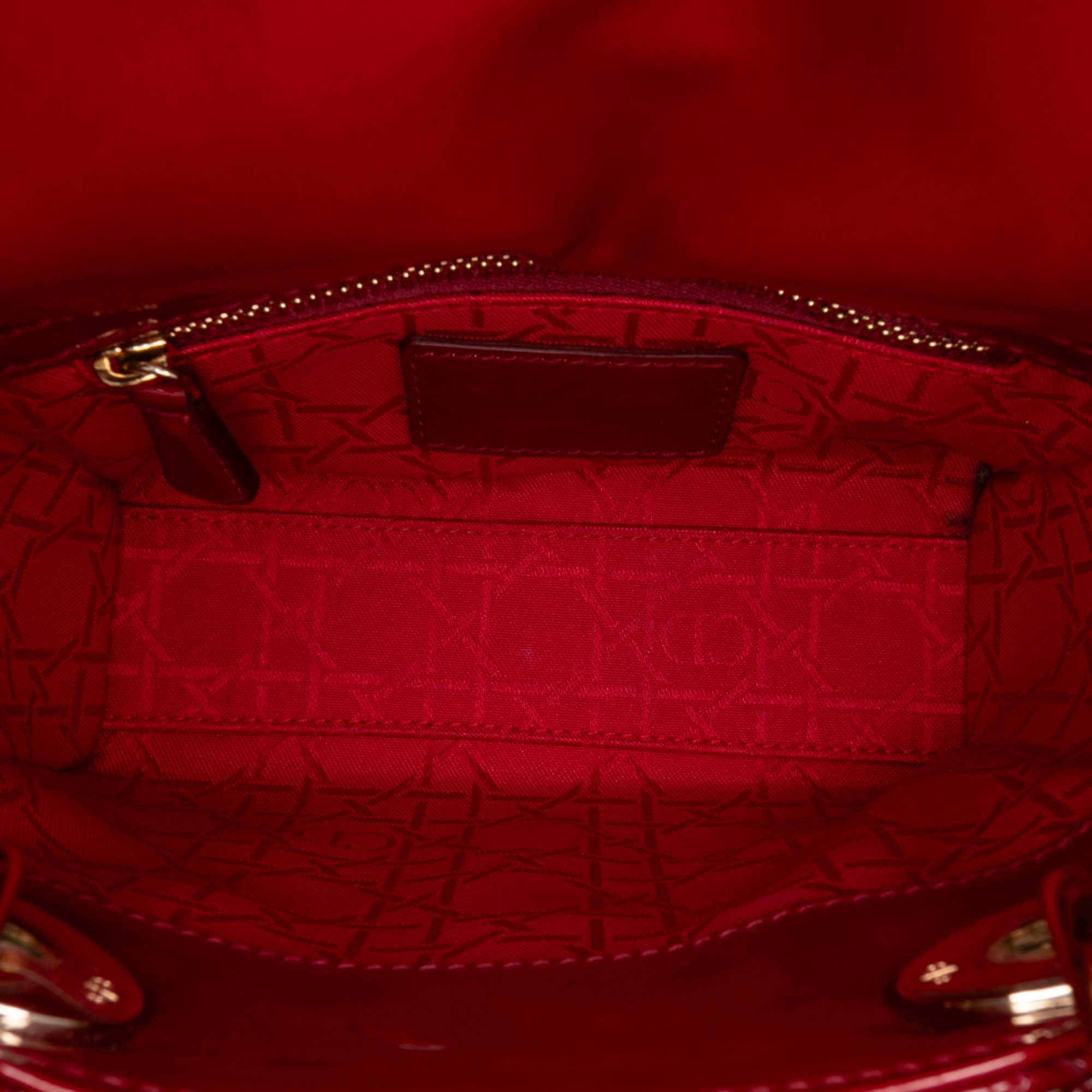 Dior Mini Patent Cannage Lady Dior - image 4