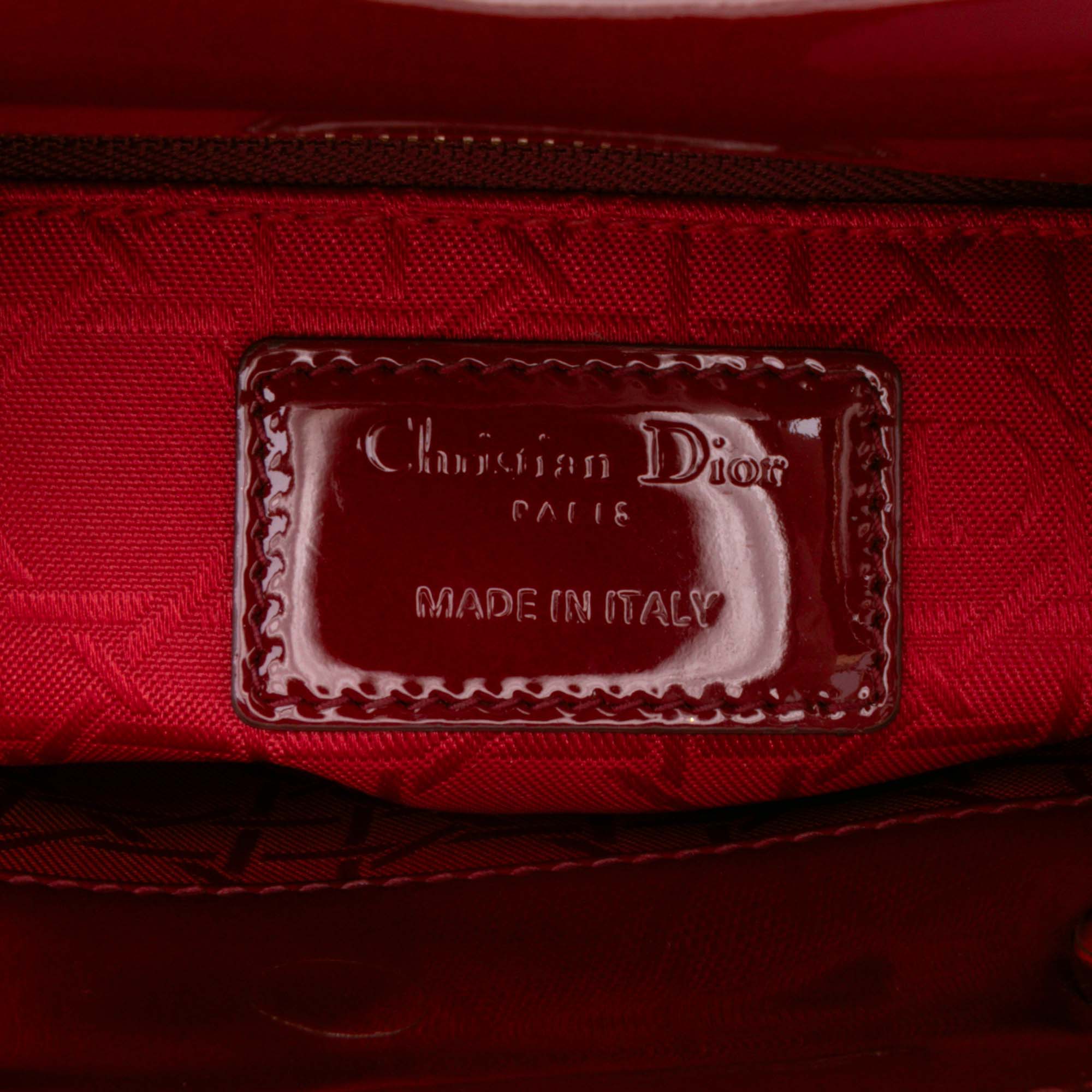 Dior Mini Patent Cannage Lady Dior - image 5