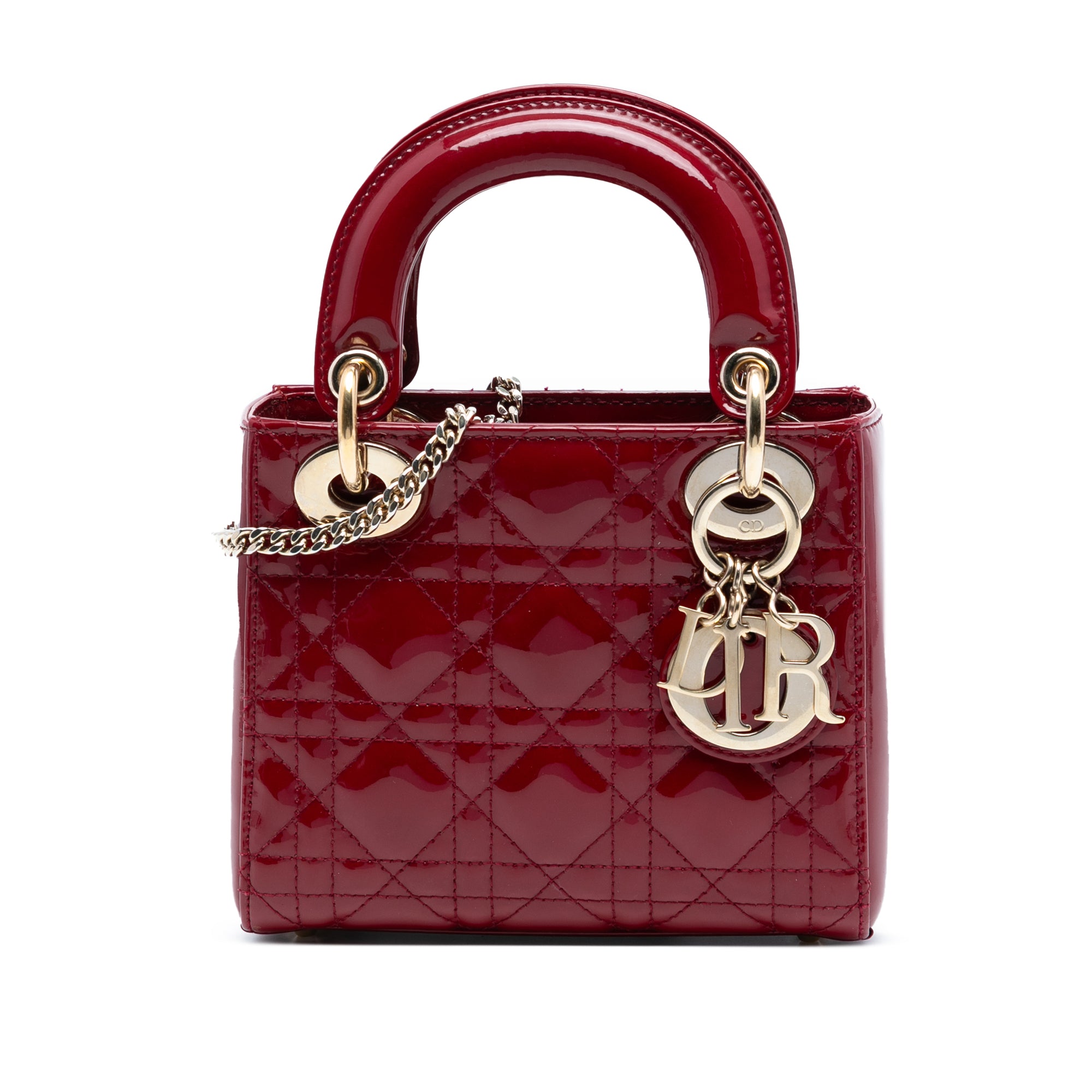 Dior Mini Patent Cannage Lady Dior - image 1