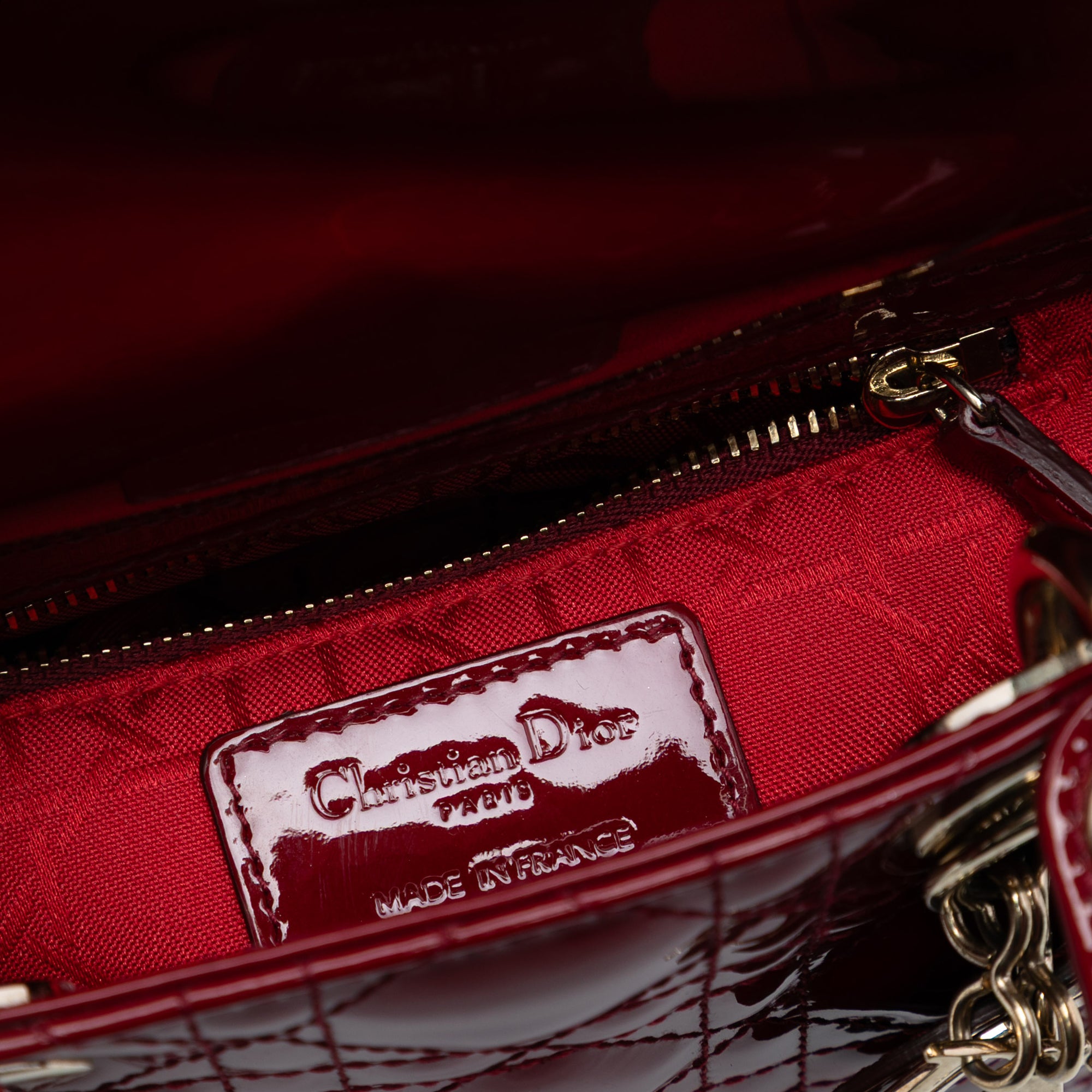 Dior Mini Patent Cannage Lady Dior - image 5