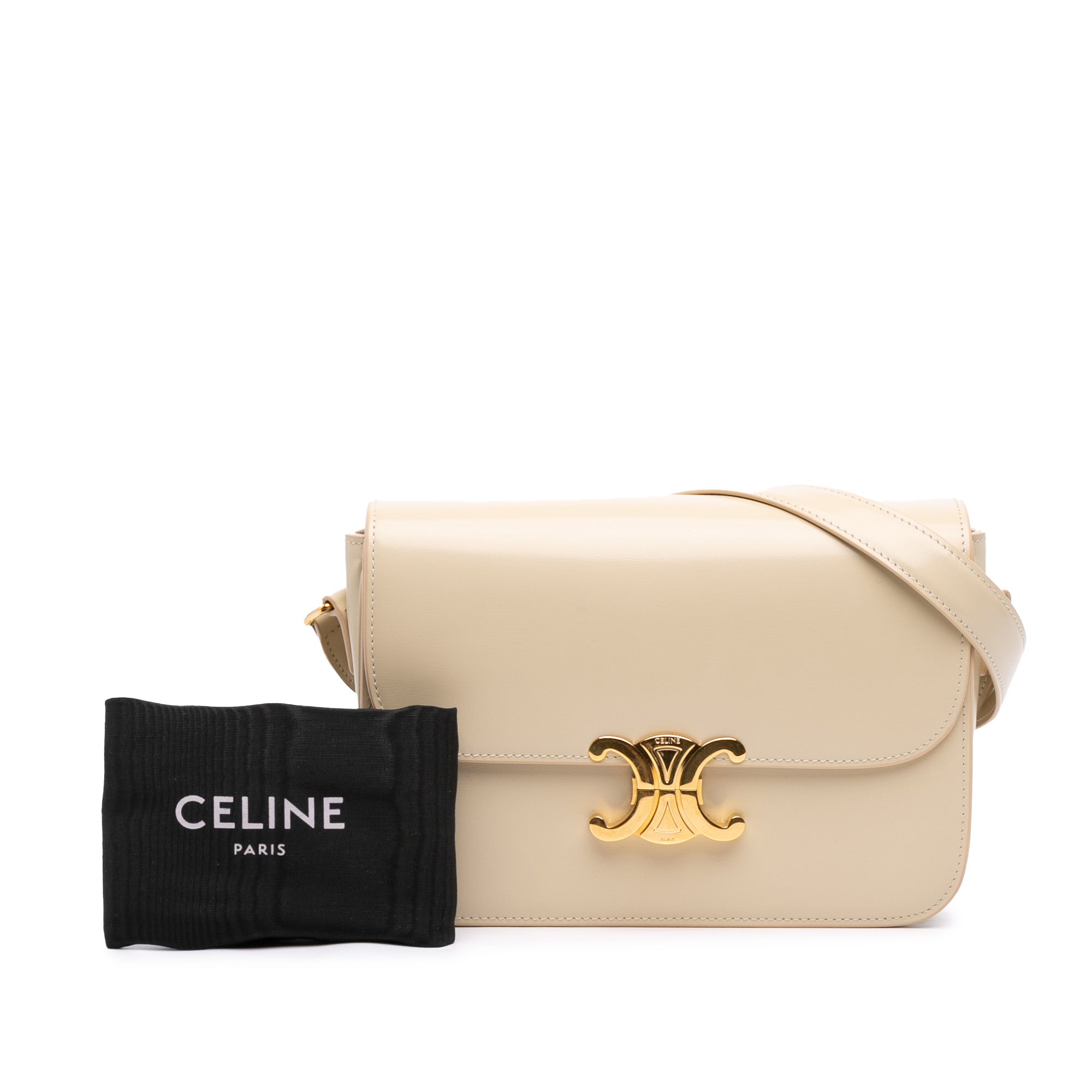 Celine Classique Shiny Calfskin Triomphe Crossbody - image 7