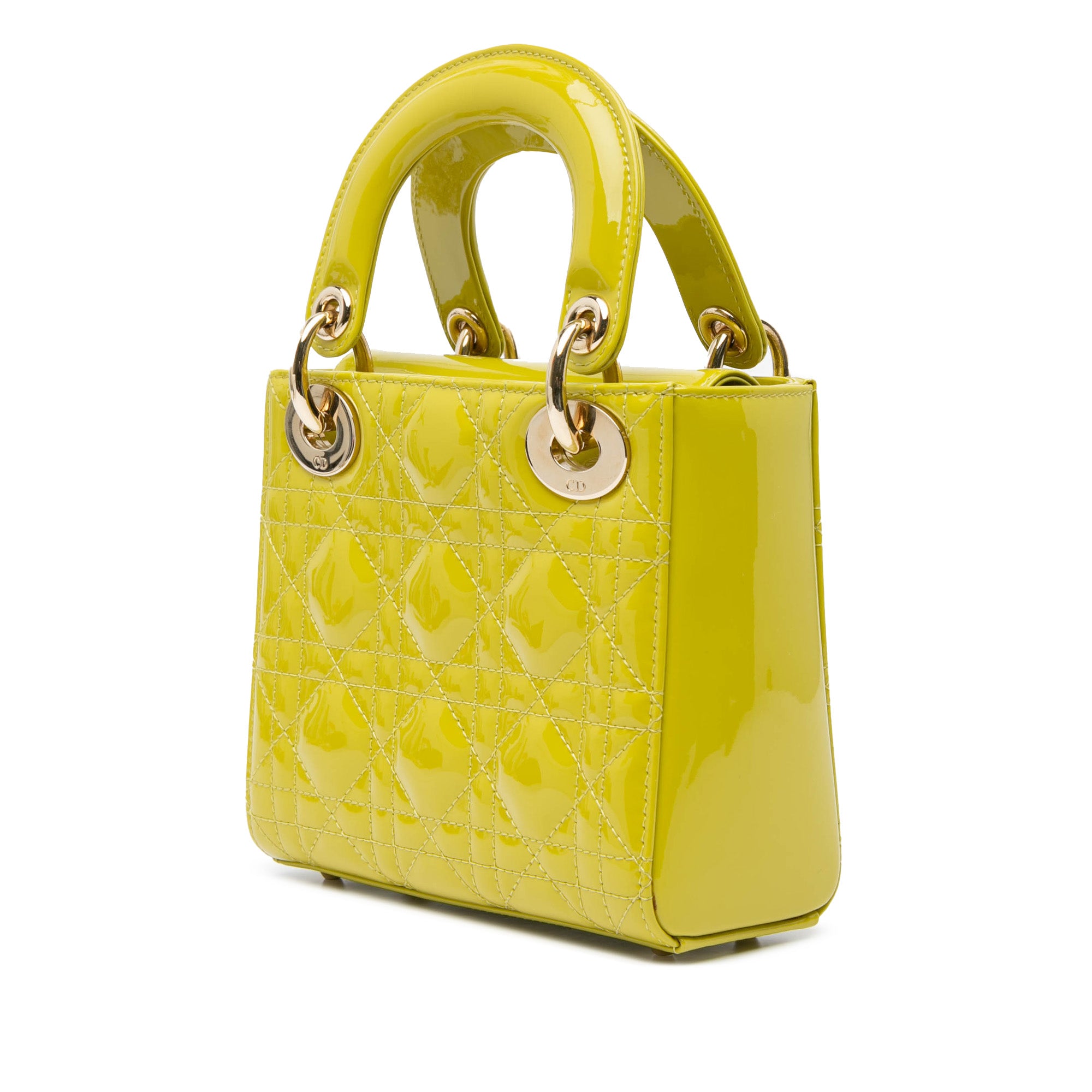Dior Mini Patent Cannage Lady Dior - image 2