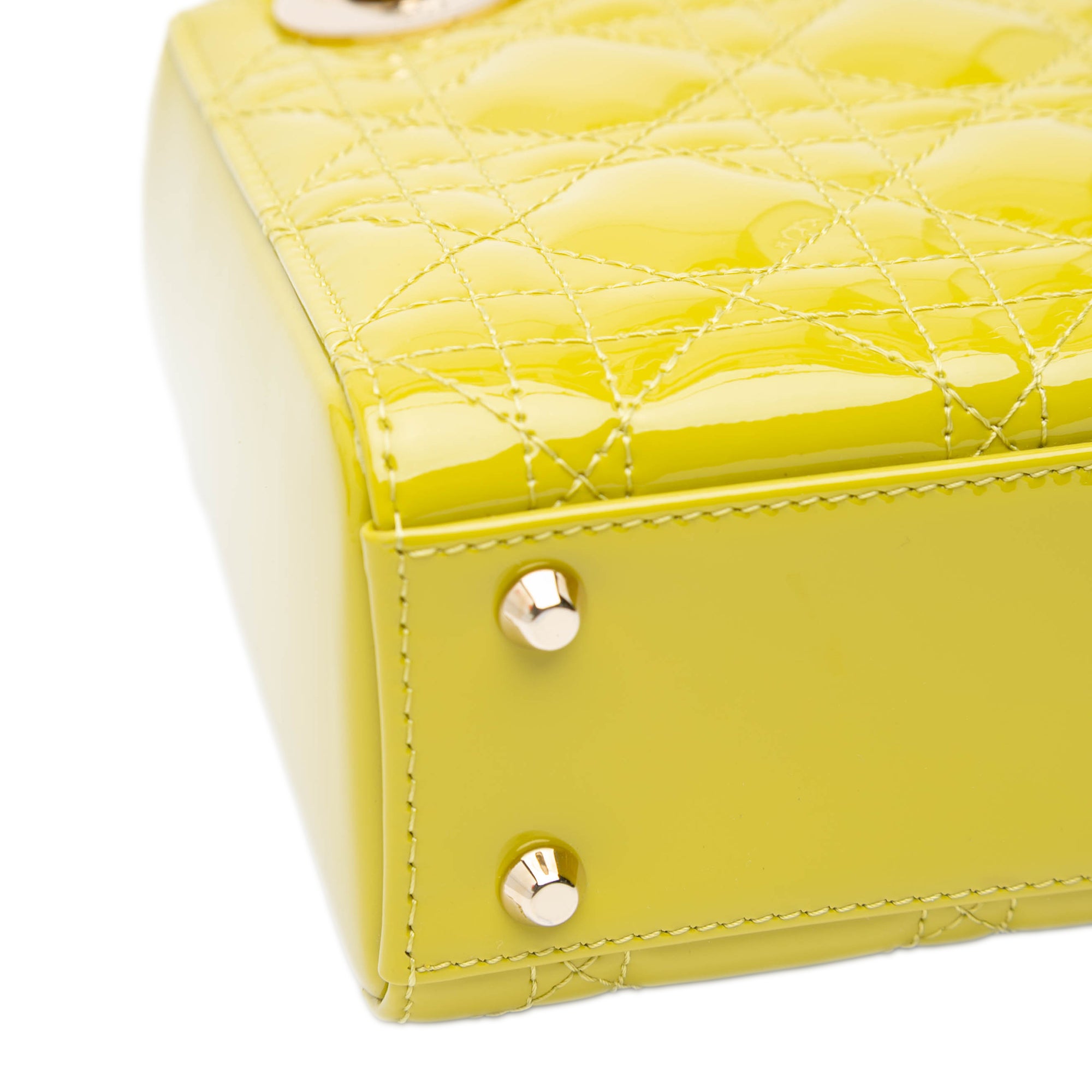 Dior Mini Patent Cannage Lady Dior - image 6