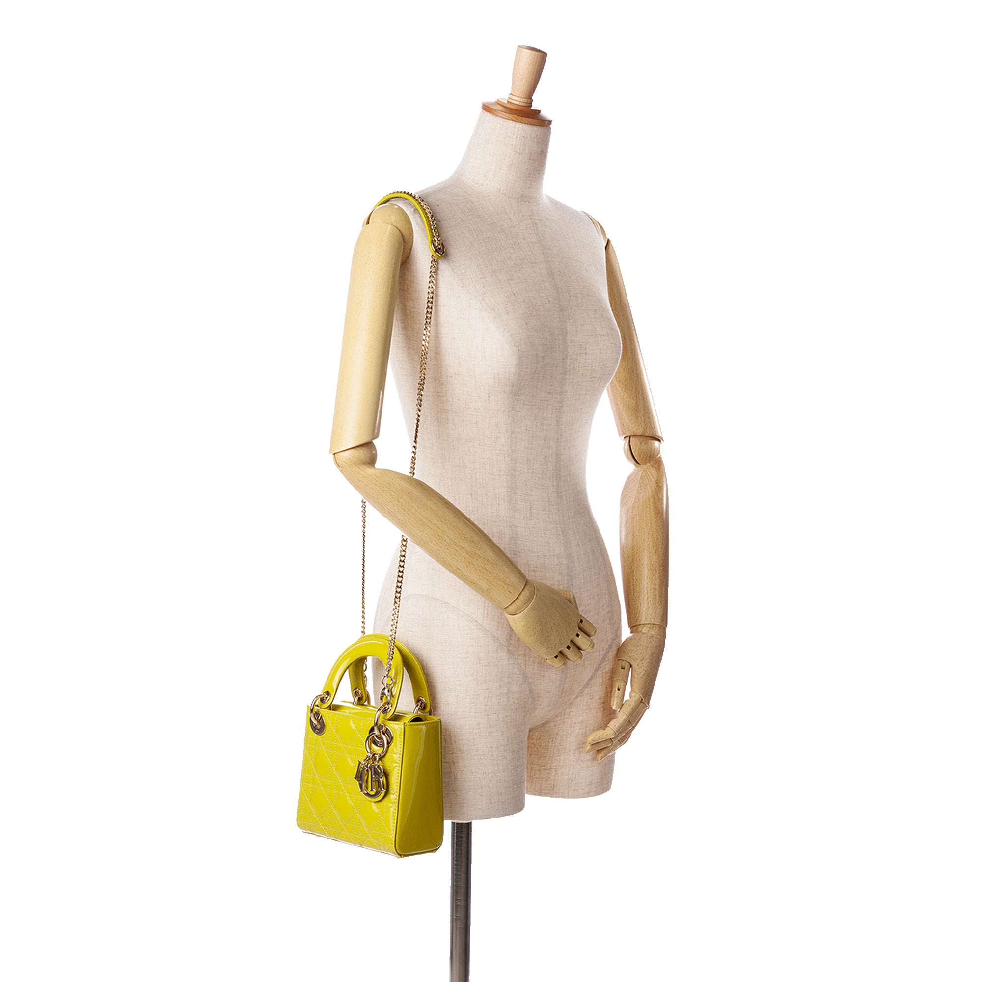 Dior Mini Patent Cannage Lady Dior - image 8