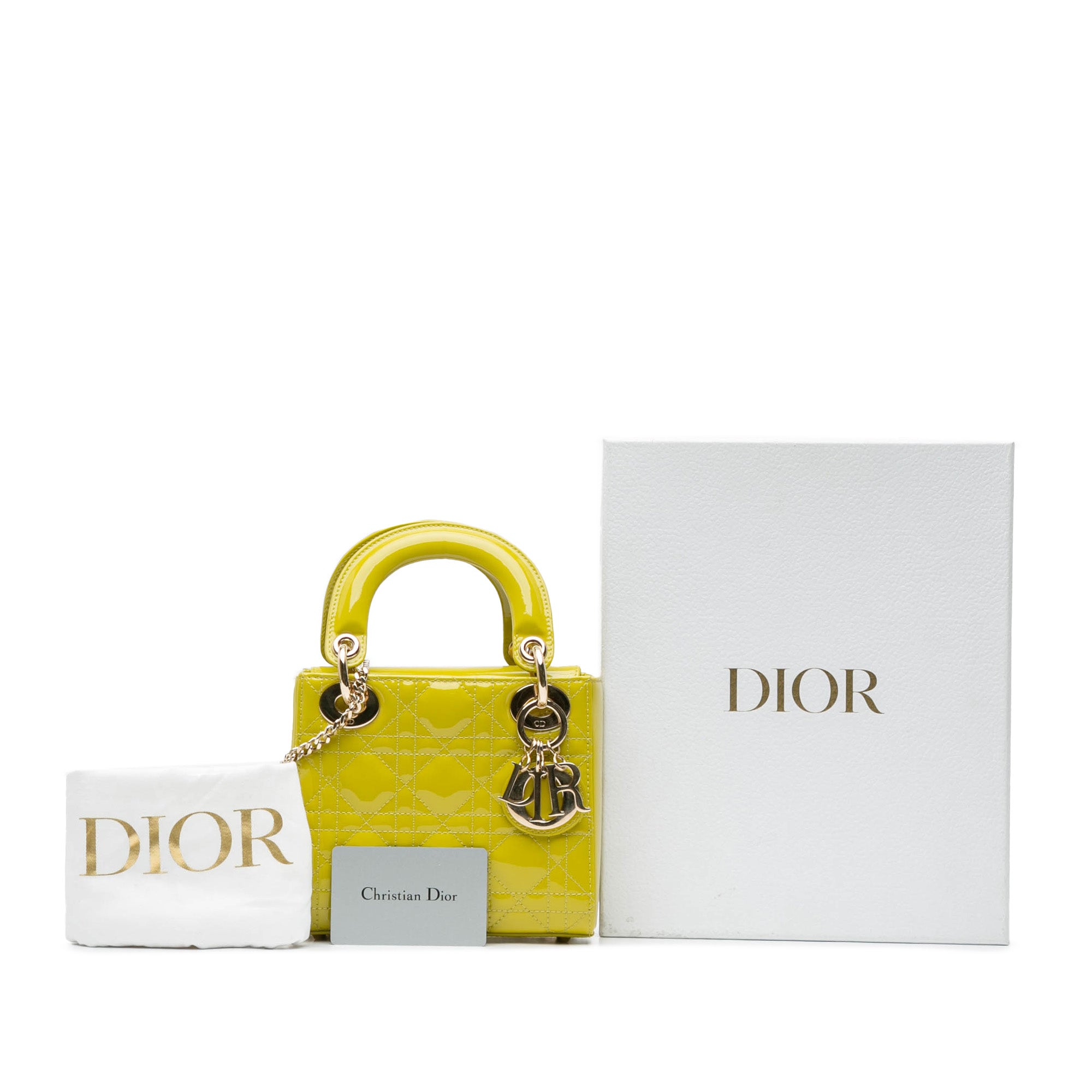 Dior Mini Patent Cannage Lady Dior - image 9