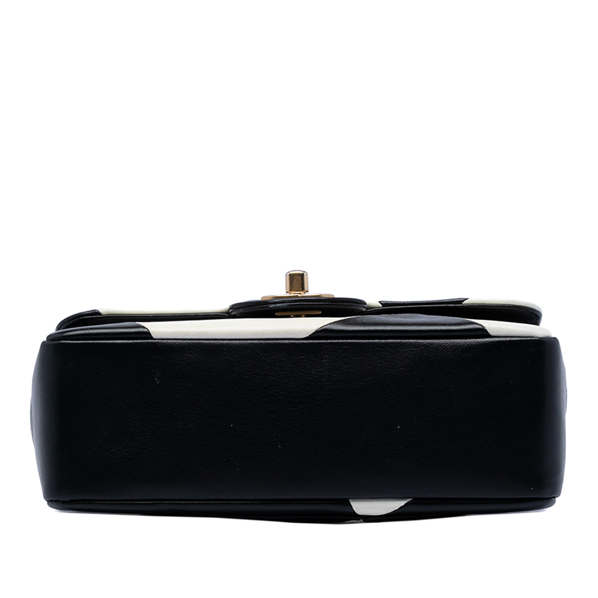 Chanel Mini Rectangular Classic Bicolor Quilted Lambskin Geometric Patchwork Single Flap - image 3