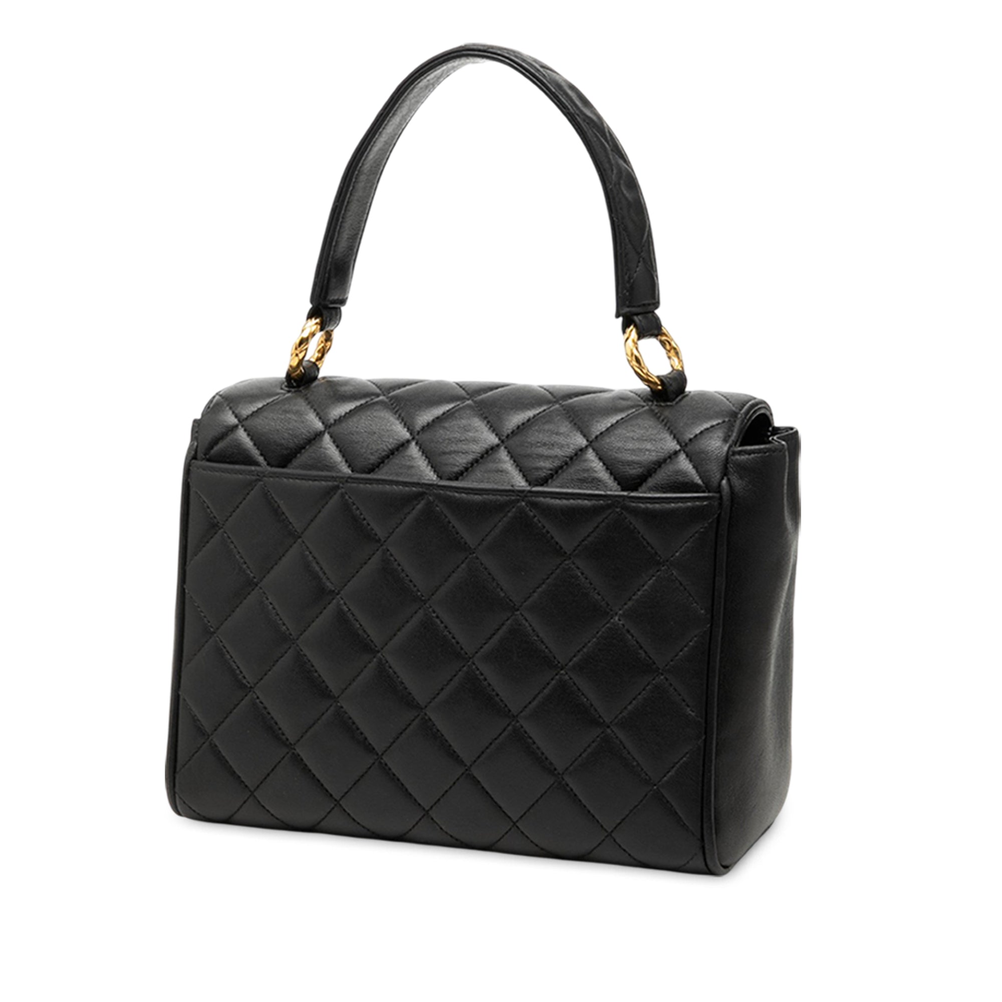 Chanel Mini Quilted Lambskin Kelly Top Handle Bag - image 2