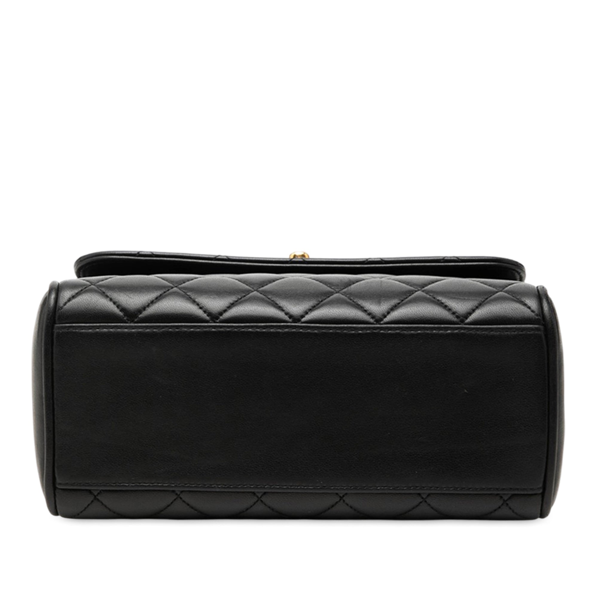 Chanel Mini Quilted Lambskin Kelly Top Handle Bag - image 3