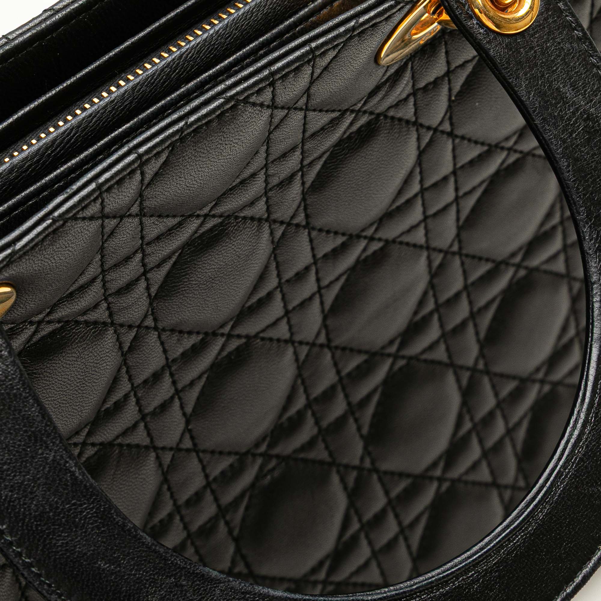 Dior Large Lambskin Cannage Lady Dior - image 10