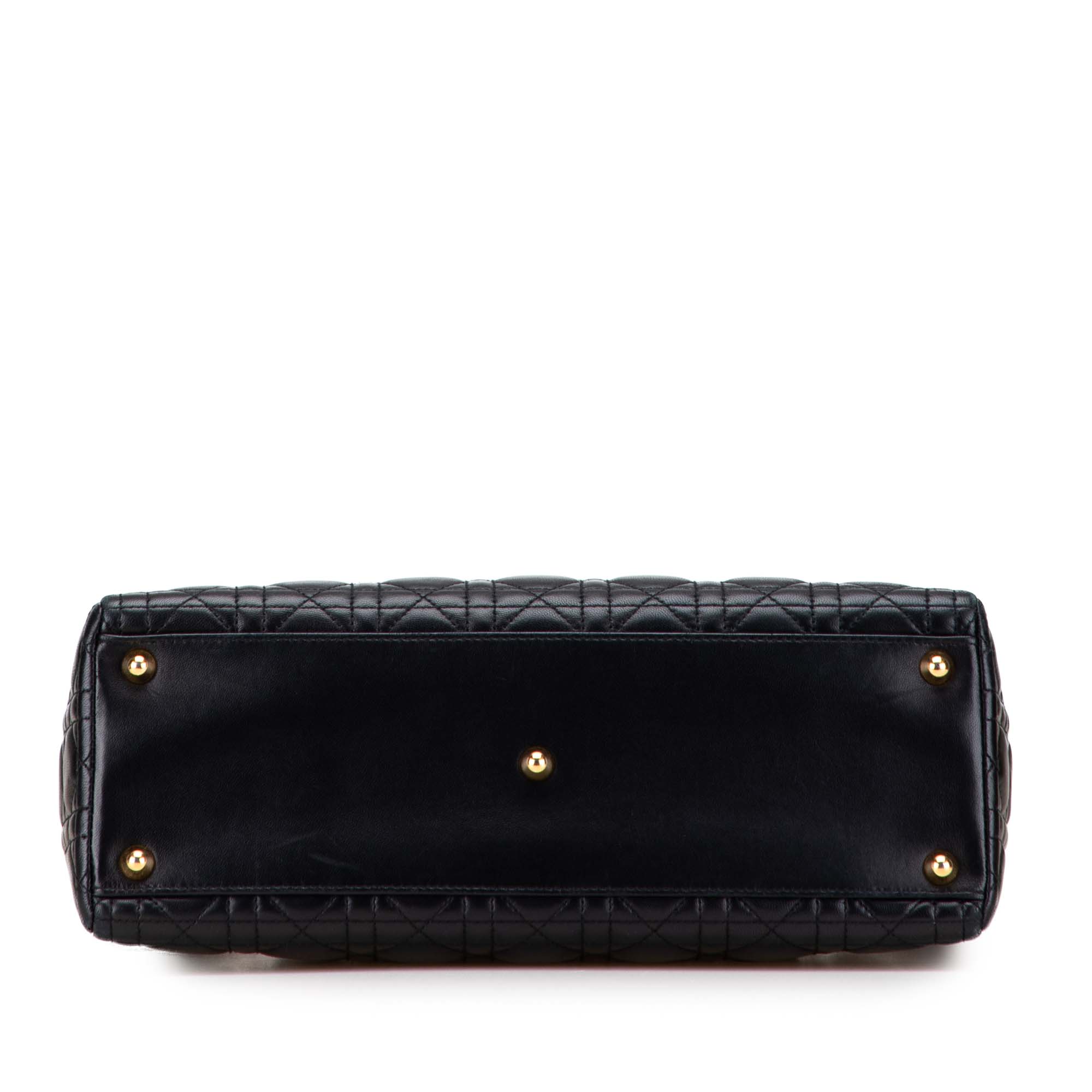 Dior Large Lambskin Cannage Lady Dior - image 3