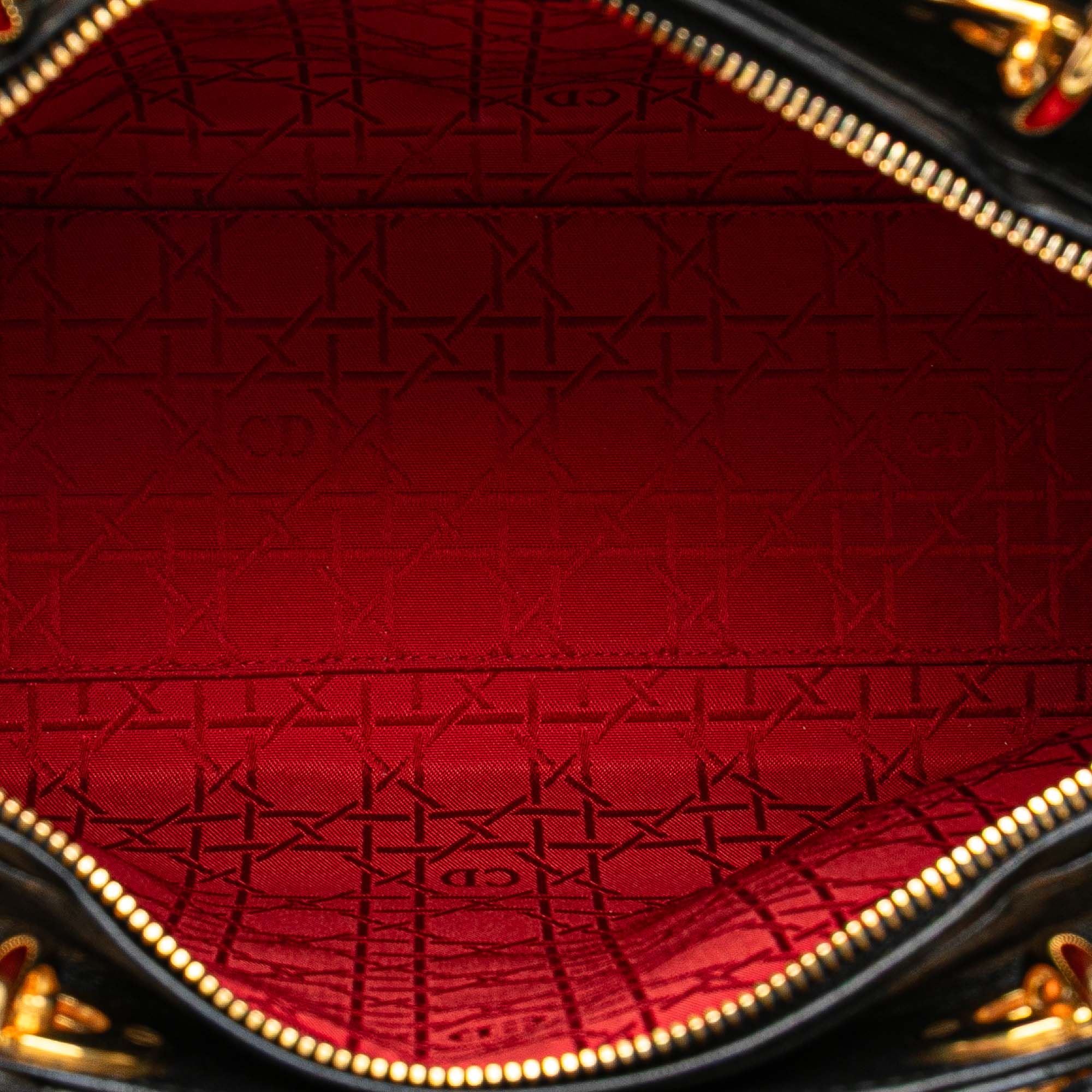 Dior Large Lambskin Cannage Lady Dior - image 4