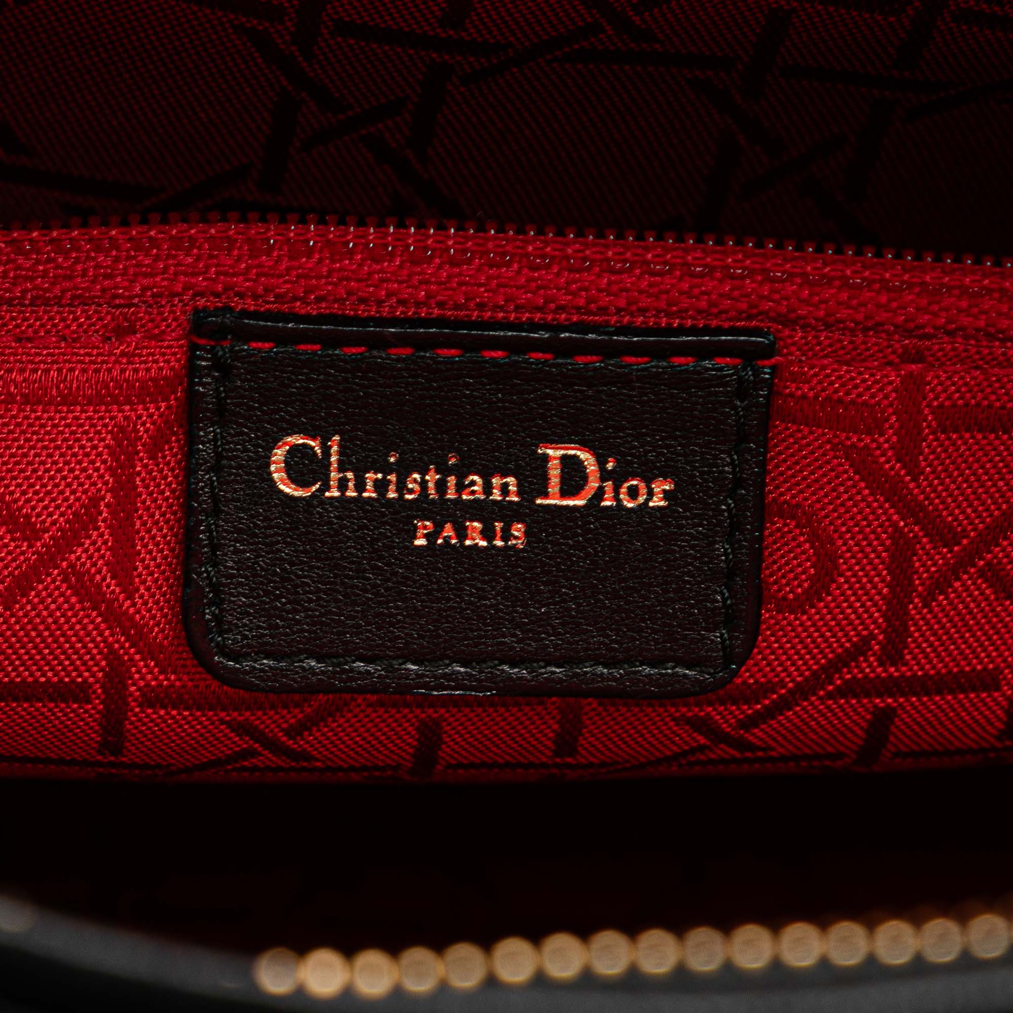 Dior Large Lambskin Cannage Lady Dior - image 5