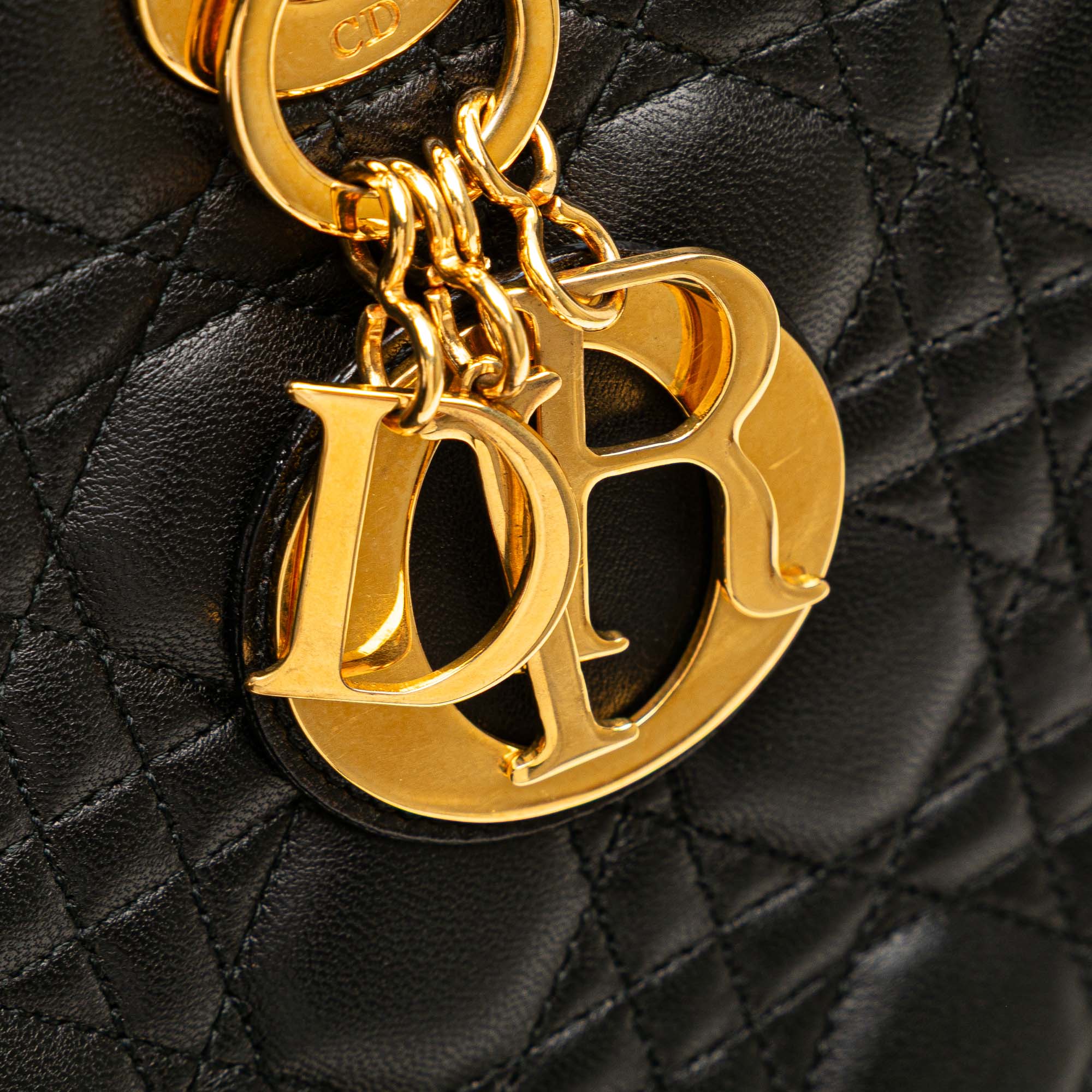 Dior Large Lambskin Cannage Lady Dior - image 7
