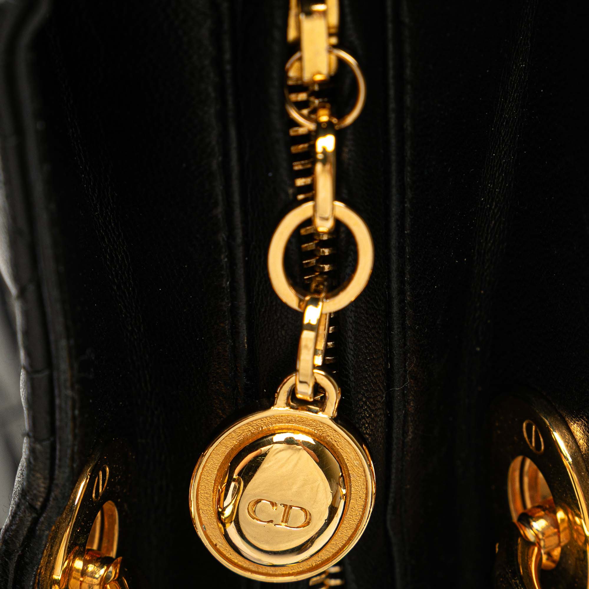 Dior Large Lambskin Cannage Lady Dior - image 8