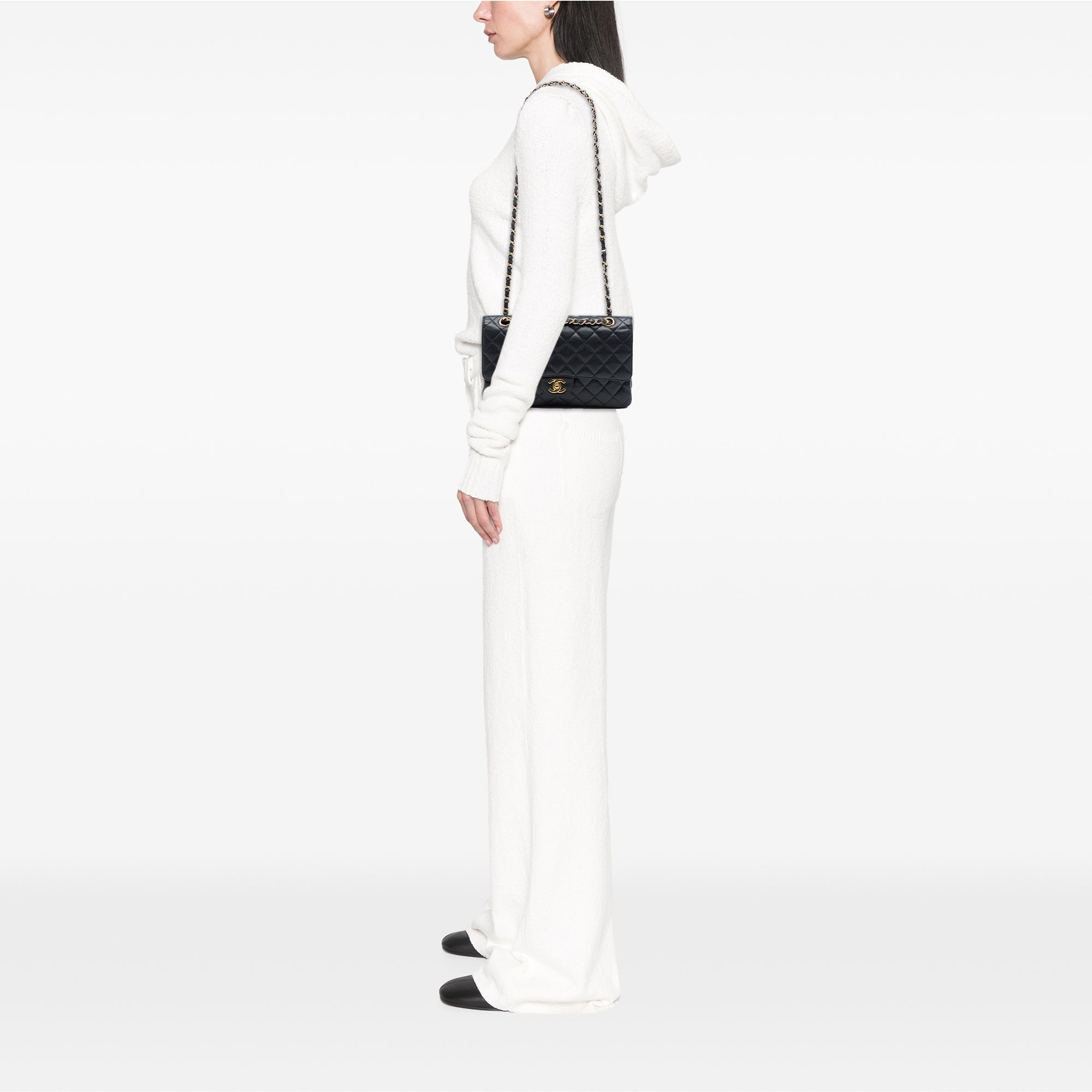 Chanel Medium Classic Caviar Double Flap - image 6