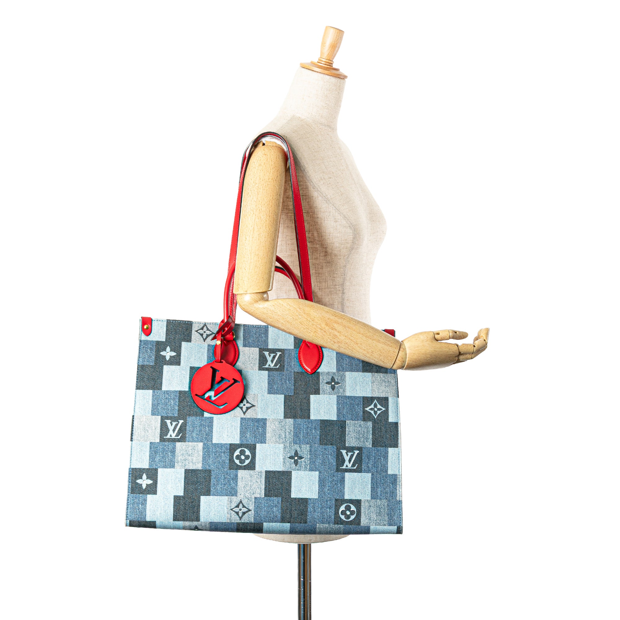 Louis Vuitton Monogram Denim Onthego GM - image 13
