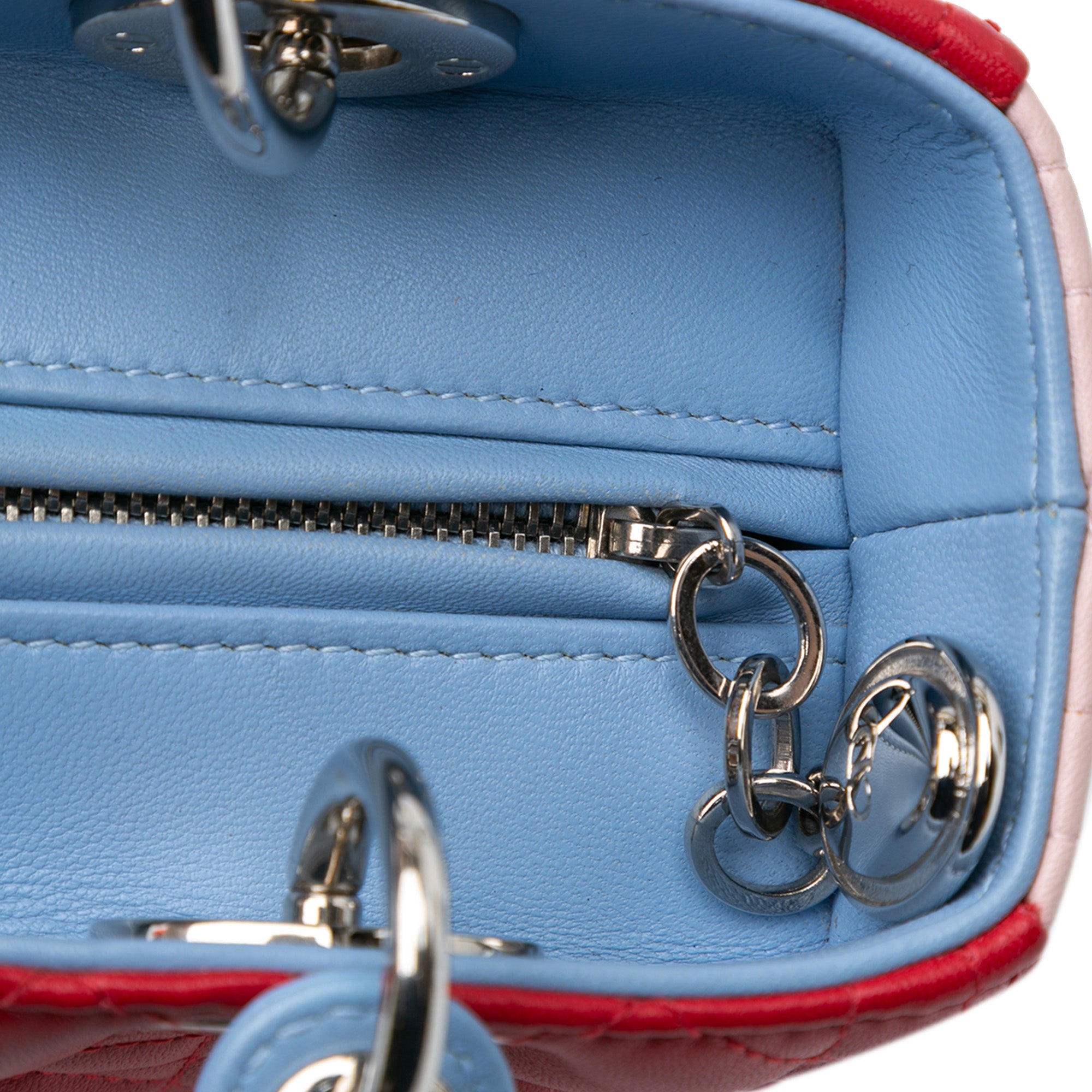 Dior Medium Tricolor Lambskin Cannage Lady Dior - image 8