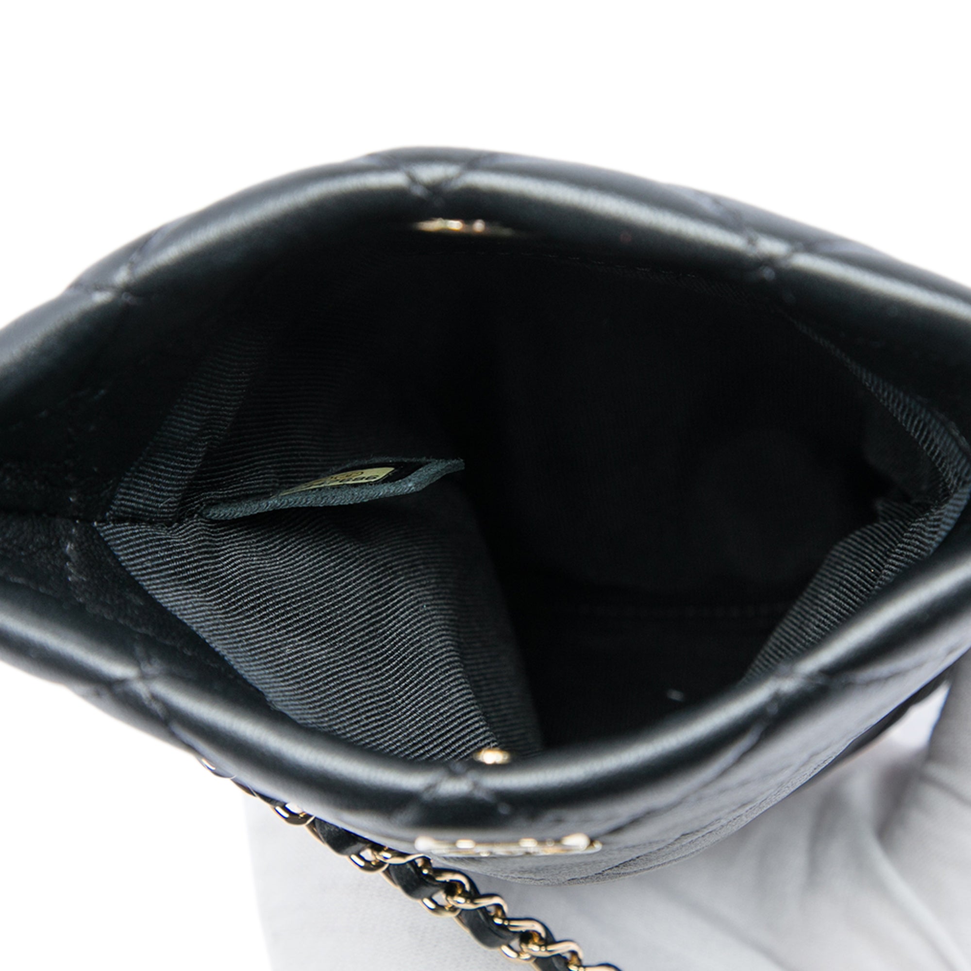 Chanel CC Quilted Lambskin Chain Around Phone Holder Crossbody - image 4