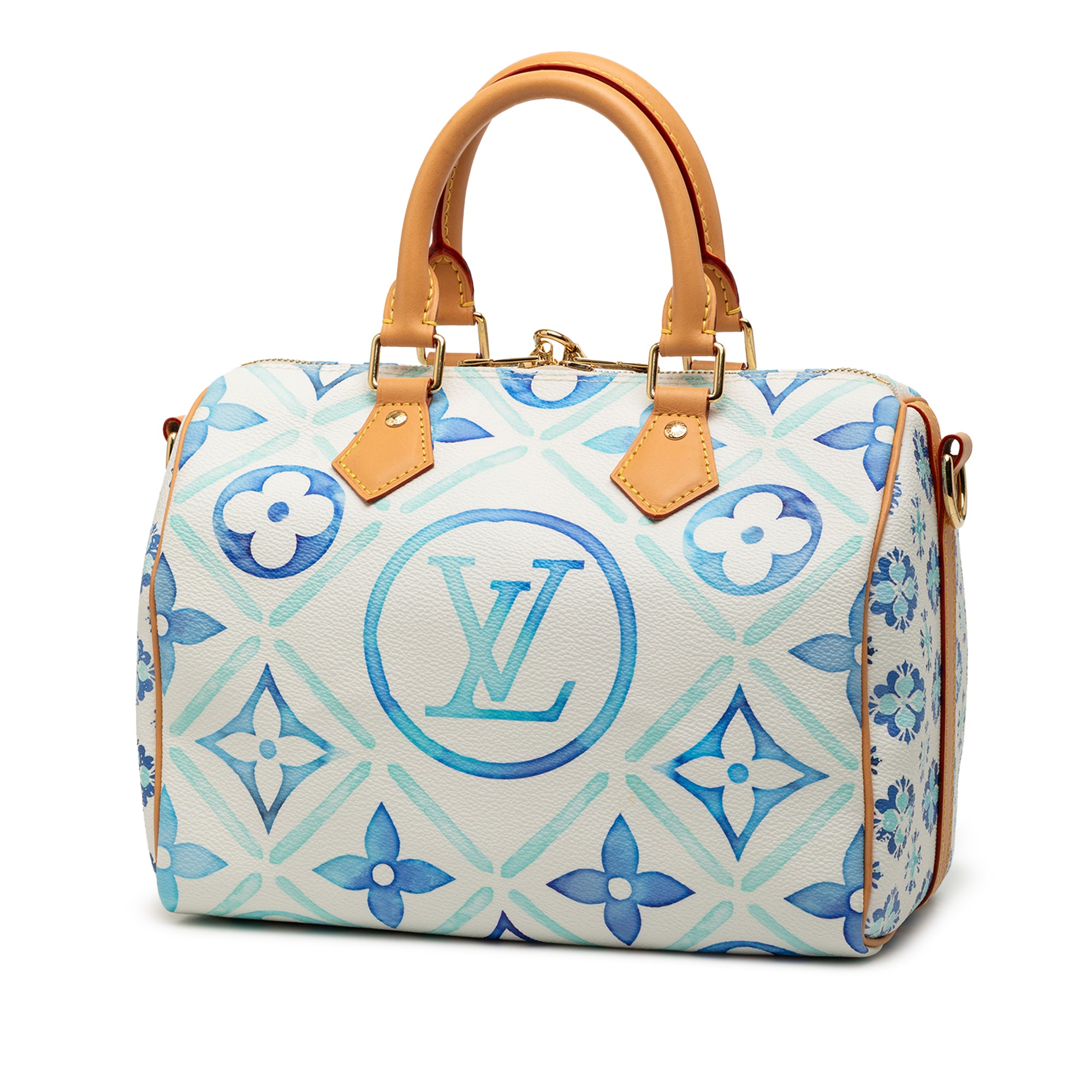 Louis Vuitton Monogram Tiles By The Pool Speedy Bandouliere 25 - image 2