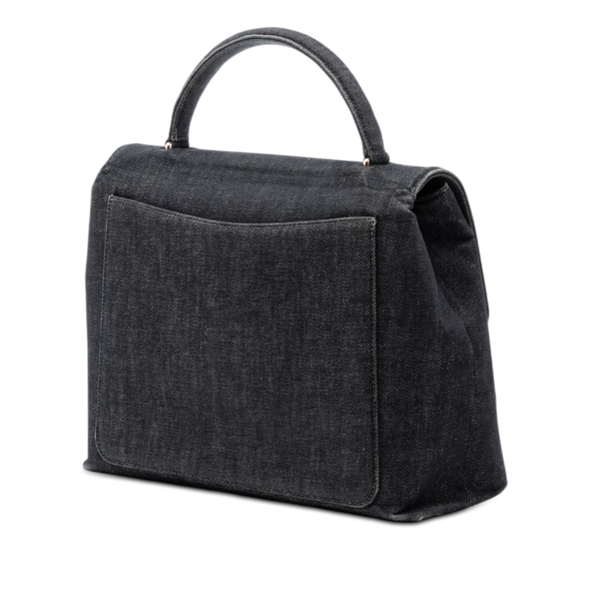 Chanel CC Denim Kelly Top Handle Bag - image 2
