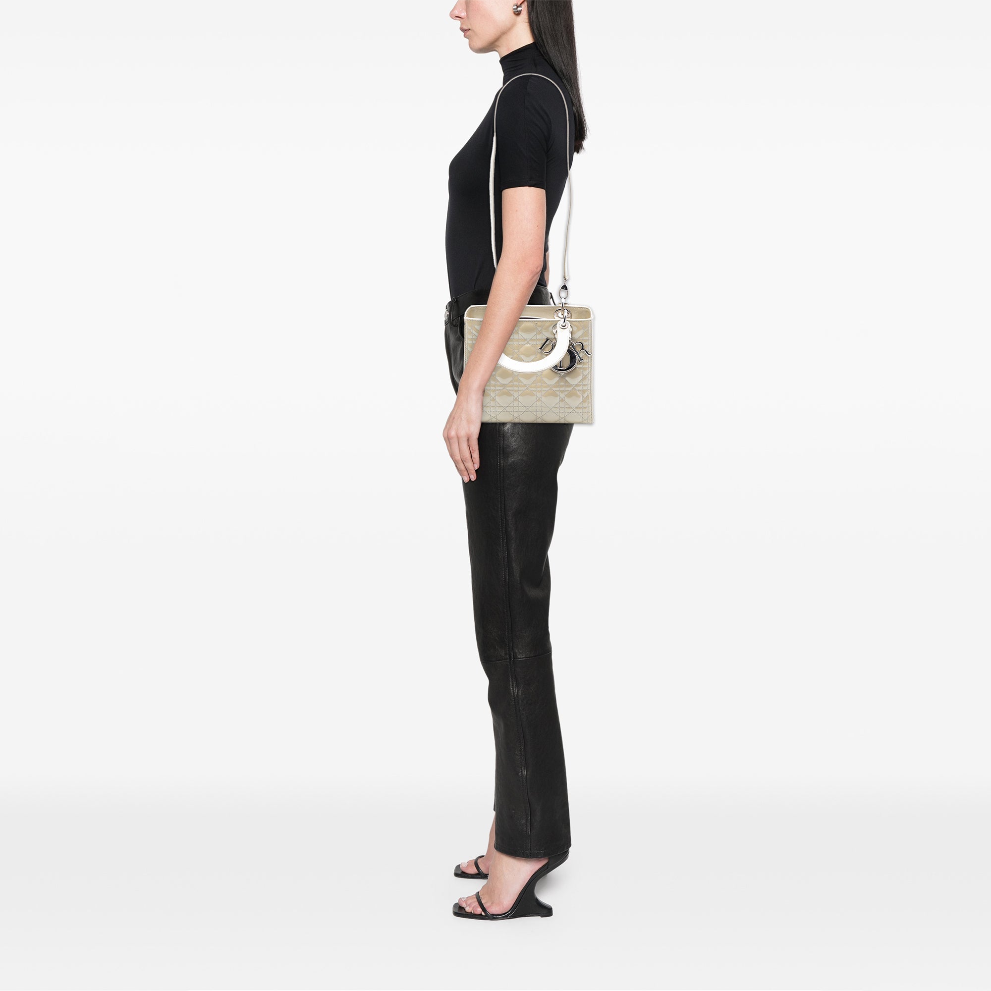 Dior Medium Patent Cannage Lady Dior - image 7
