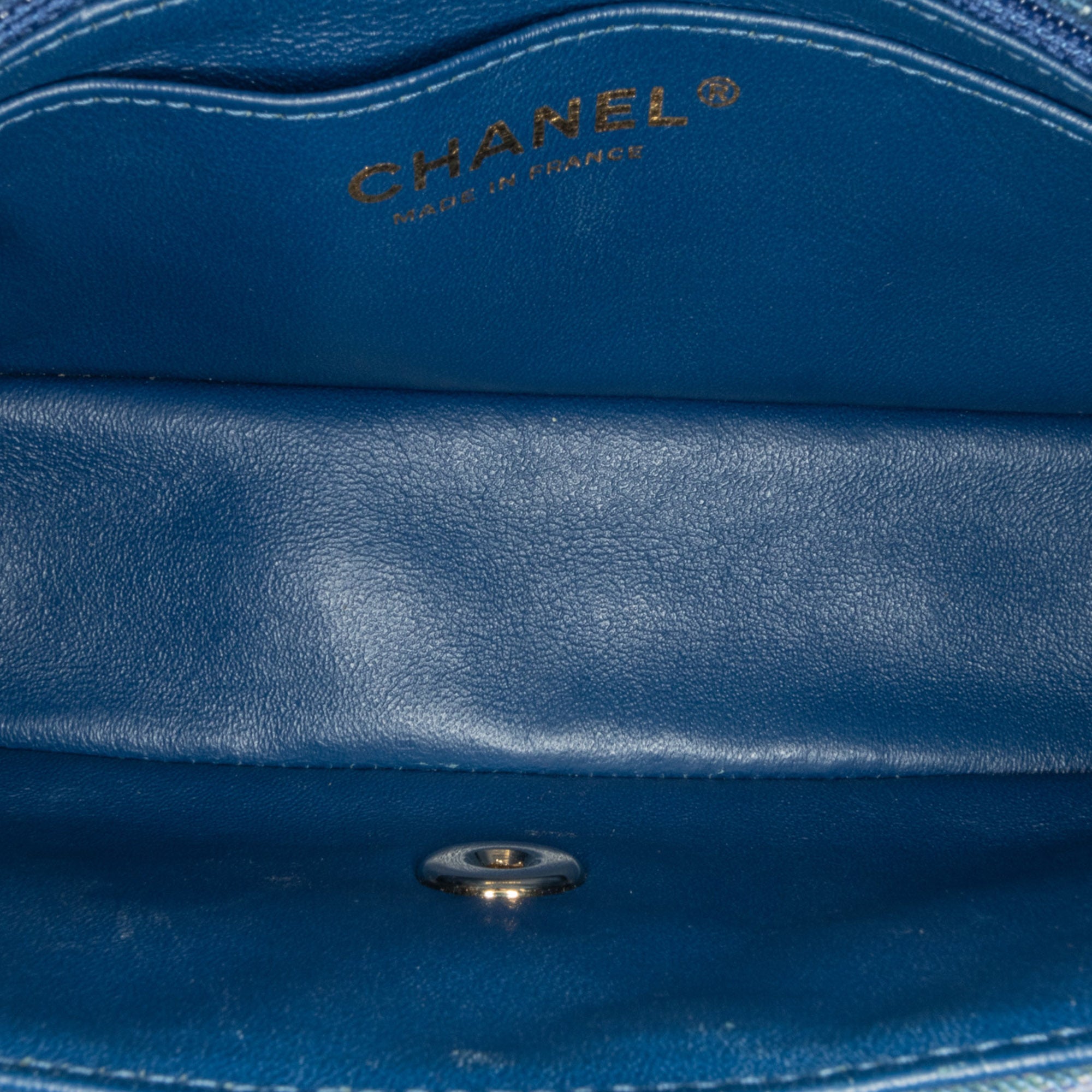 Chanel Mini Rectangular Classic Multicolor Denim Single Flap - image 5