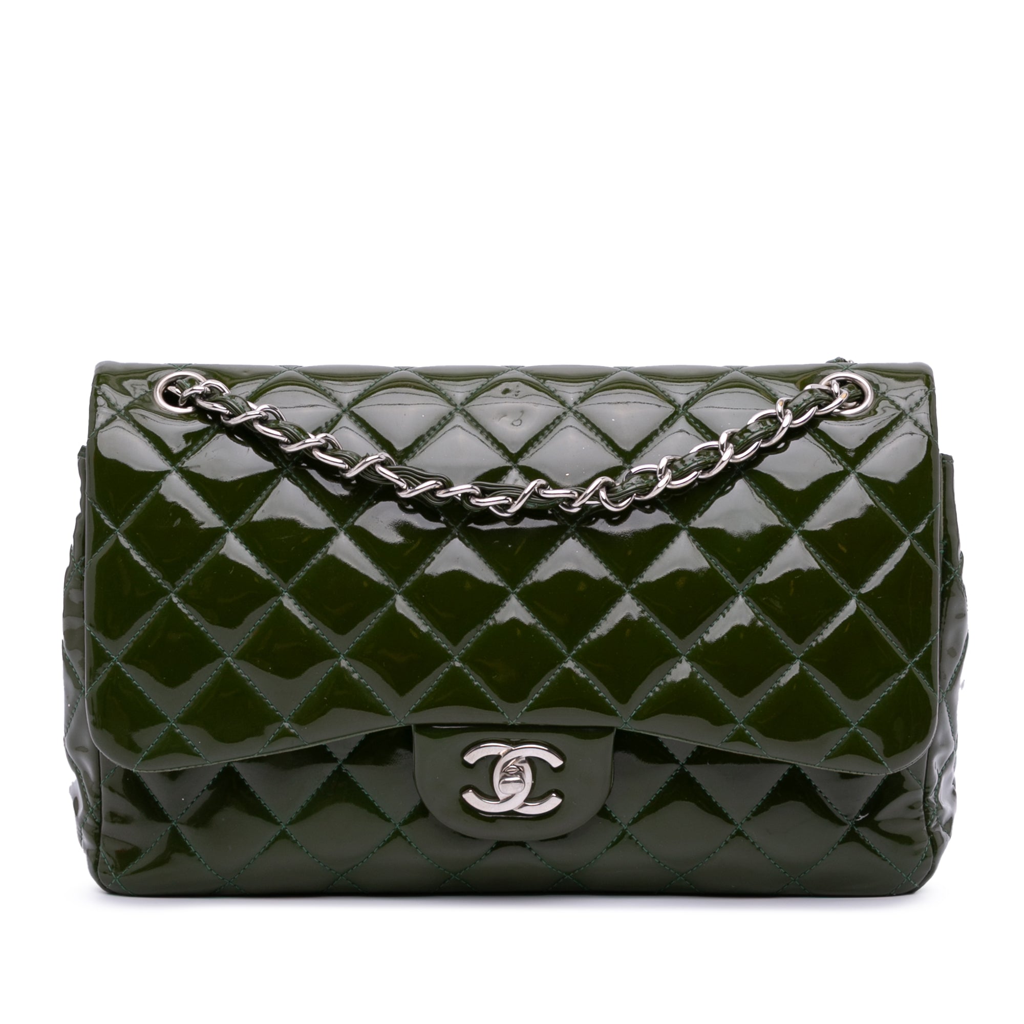 Chanel Jumbo Classic Patent Double Flap - image 1
