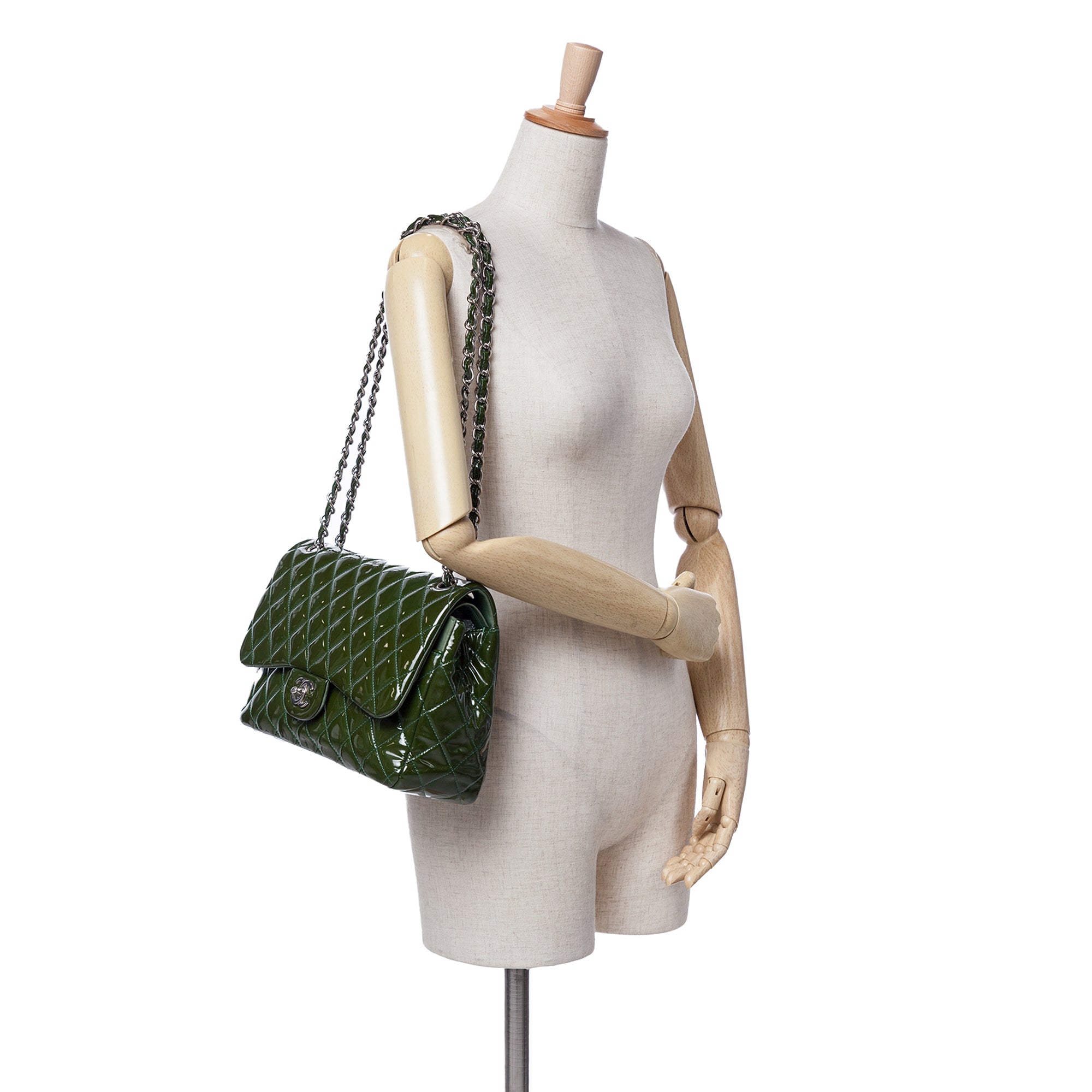 Chanel Jumbo Classic Patent Double Flap - image 13