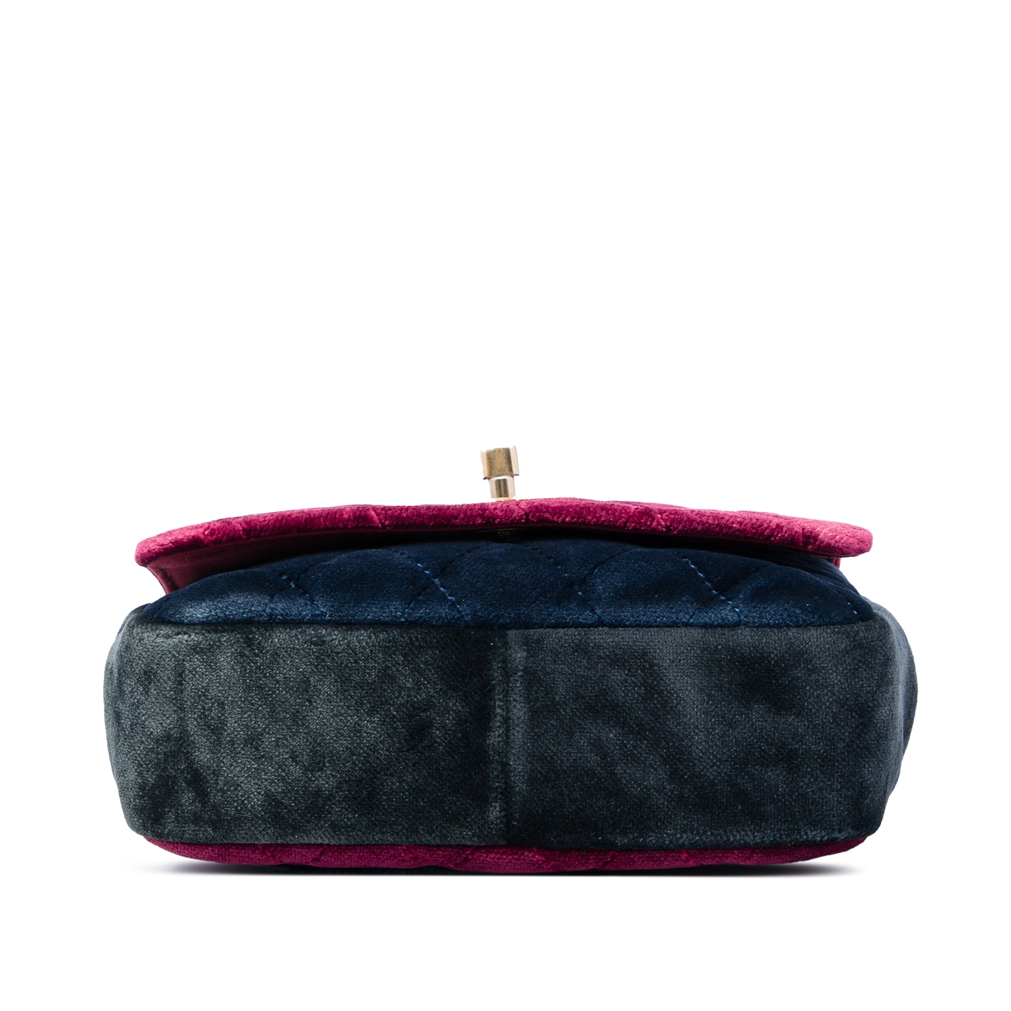 Chanel Paris Cosmopolite Small Tricolor Quilted Velvet Private Affair Camellia Flap - image 3