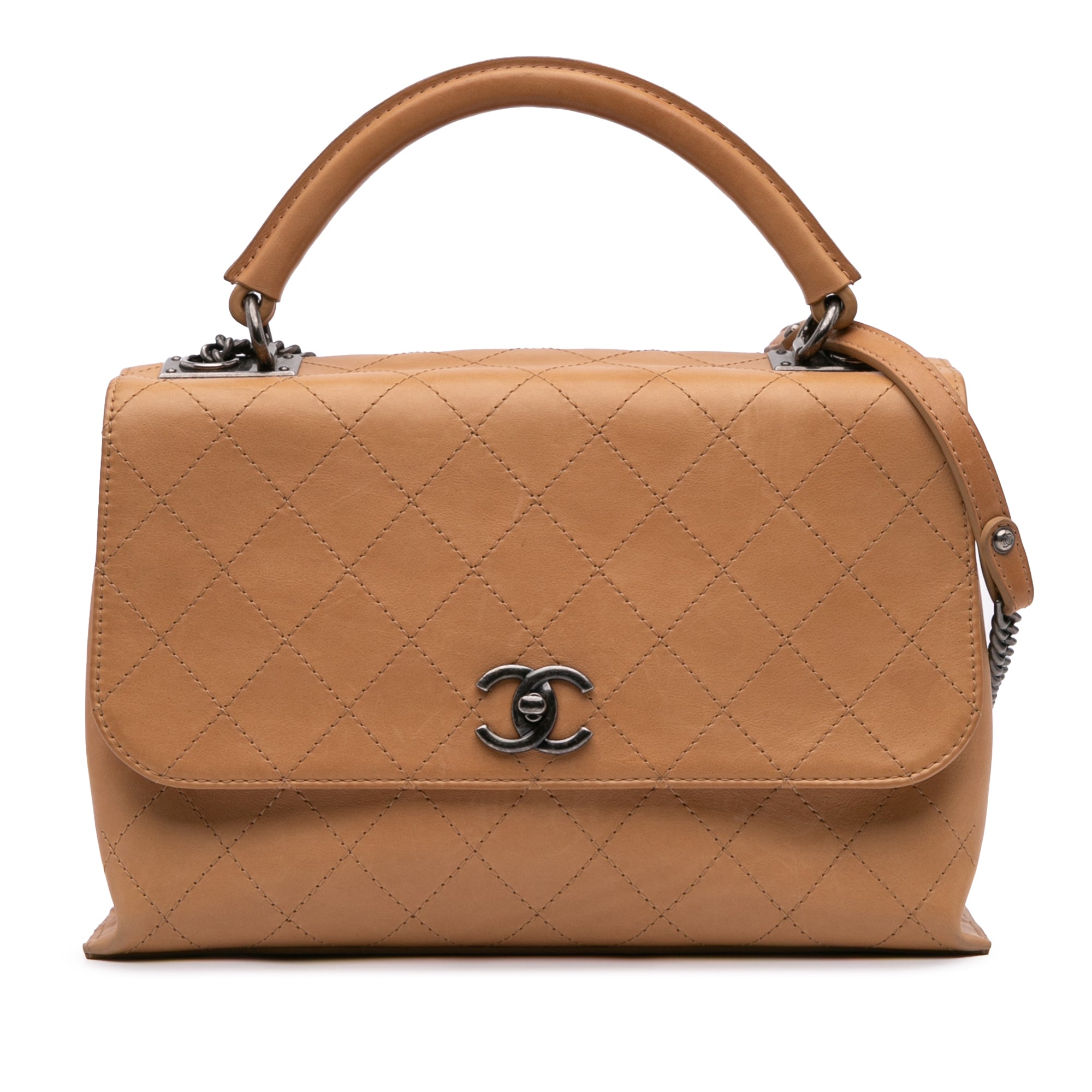 Chanel Large Calfskin Stitched Urban Luxury Top Handle Bag - image 1