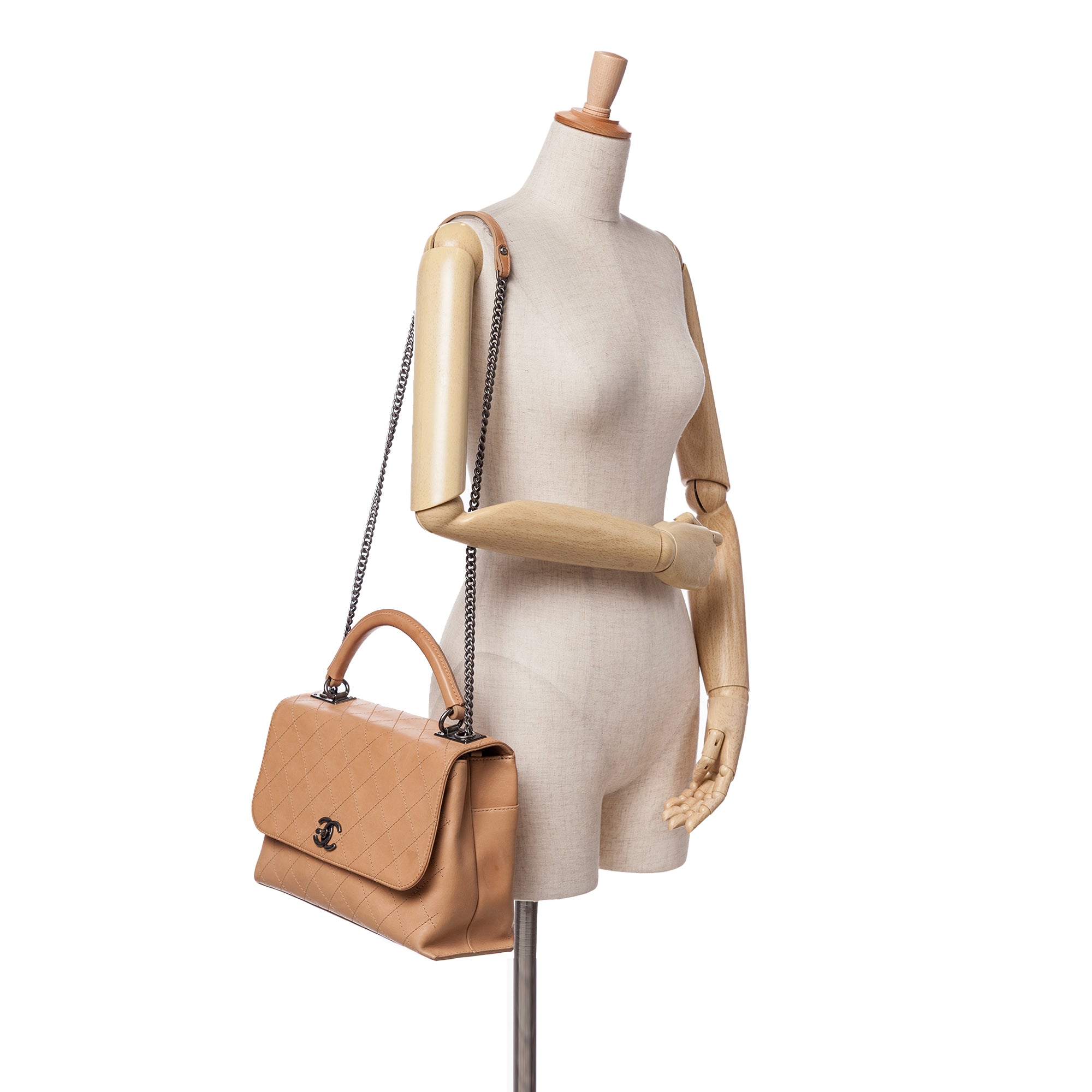 Chanel Large Calfskin Stitched Urban Luxury Top Handle Bag - image 10