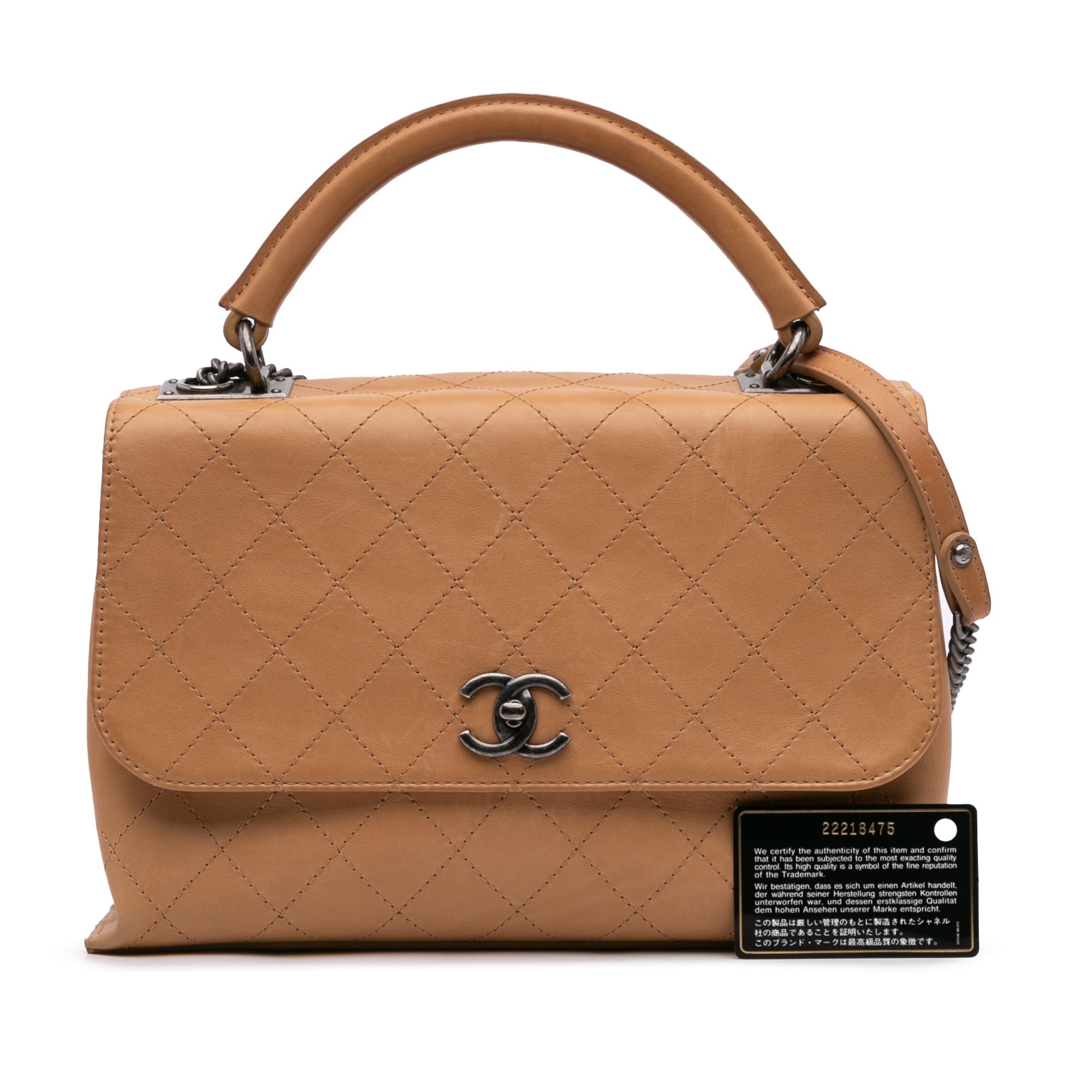 Chanel Large Calfskin Stitched Urban Luxury Top Handle Bag - image 11